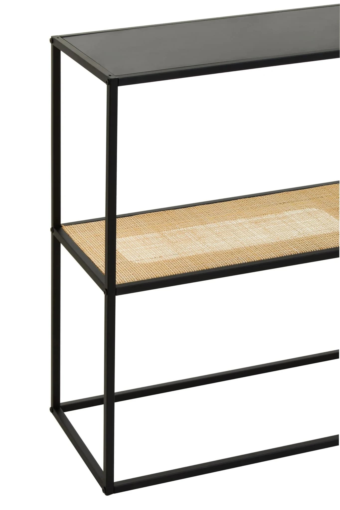 Depok 2 Tier Rattan And Metal Console Table - Tables, photo 8 of 8