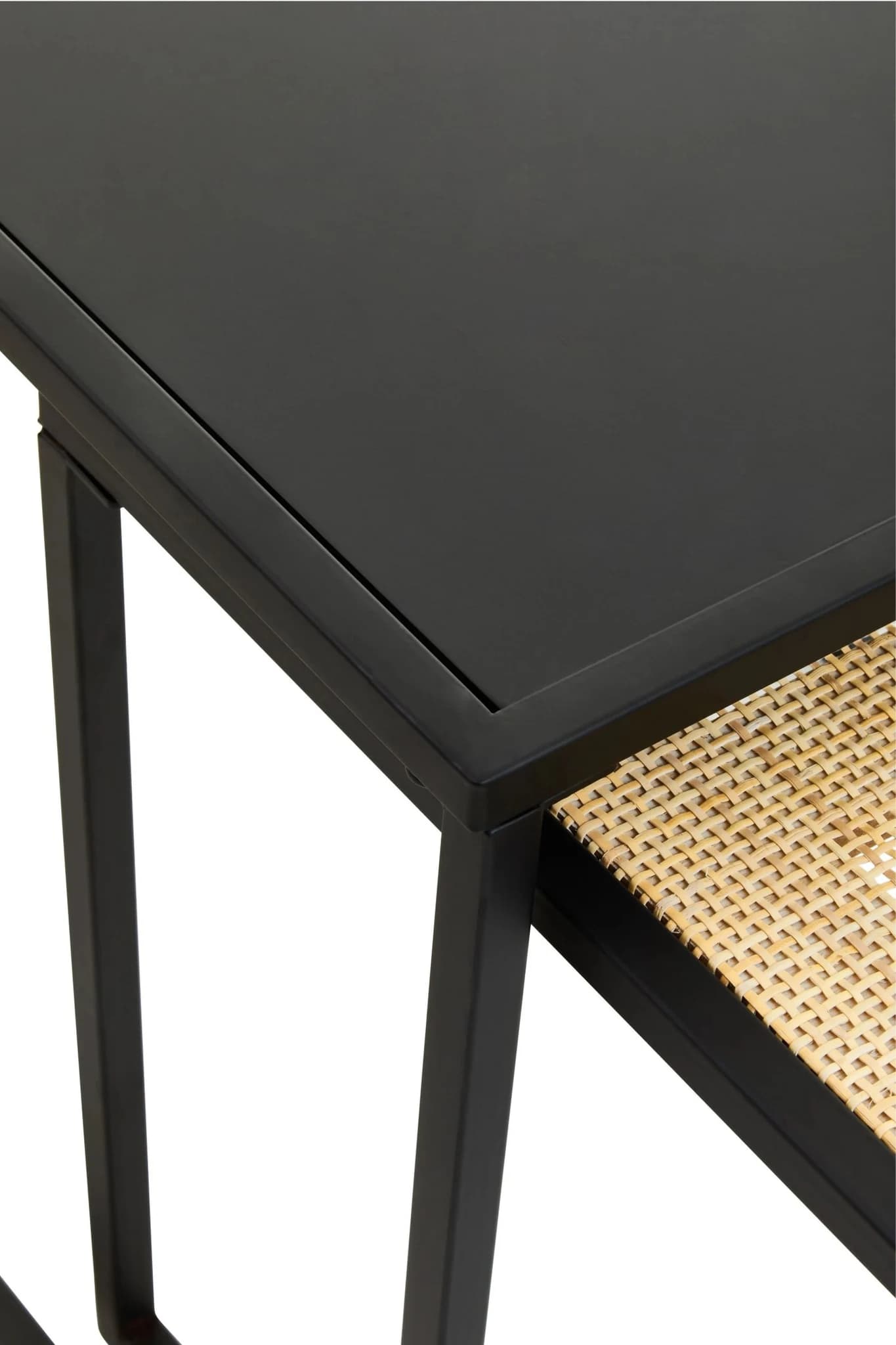Depok Rattan And Metal Nest Of Two Tables - Tables, photo 7 of 8