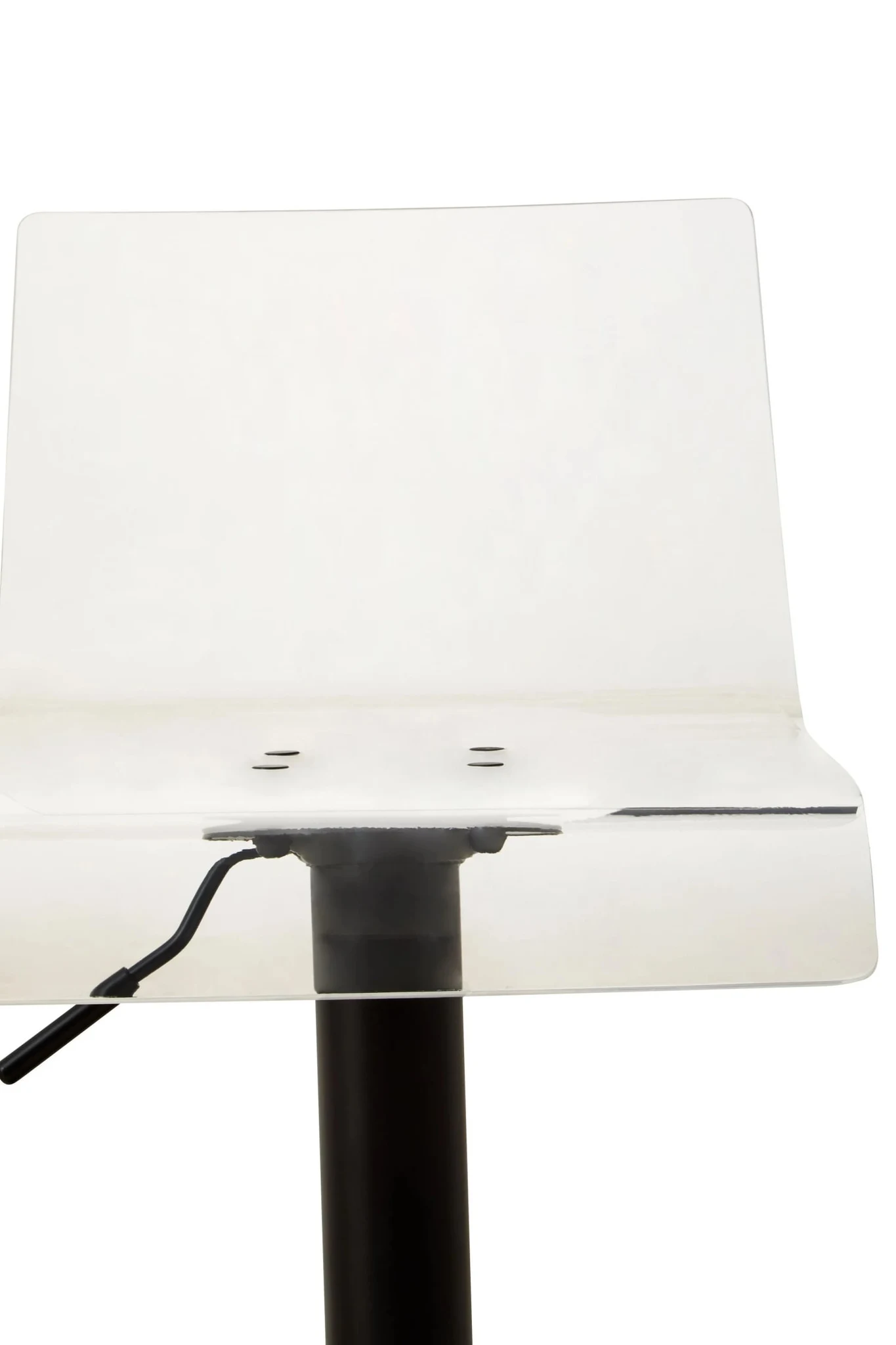 Baina Clear Acrylic Seat Bar Stool with Black Base - Seating, photo 8 of 8