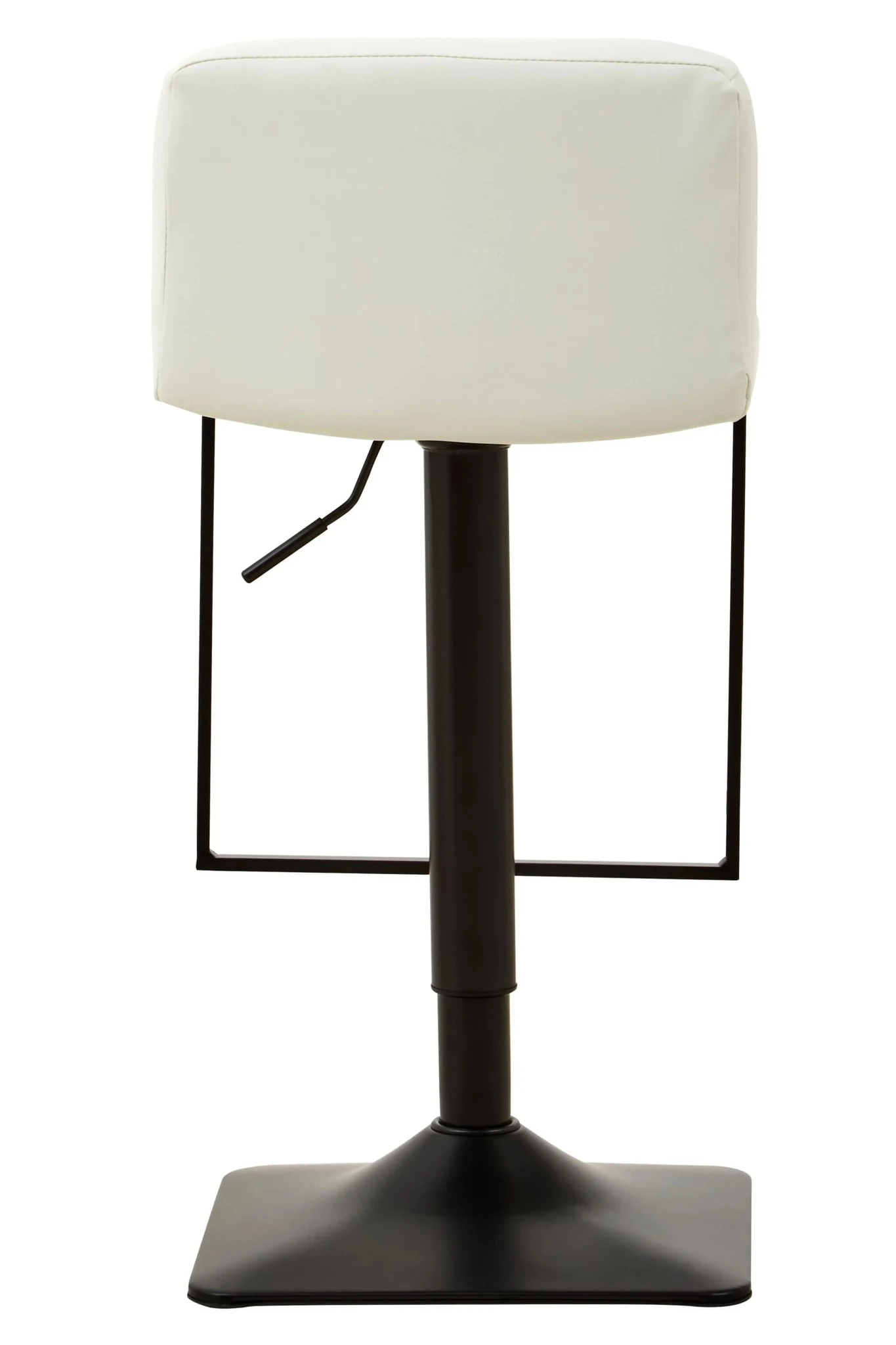 Baina White Leather Effect and Black Base Bar chair - Seating, photo 2 of 8
