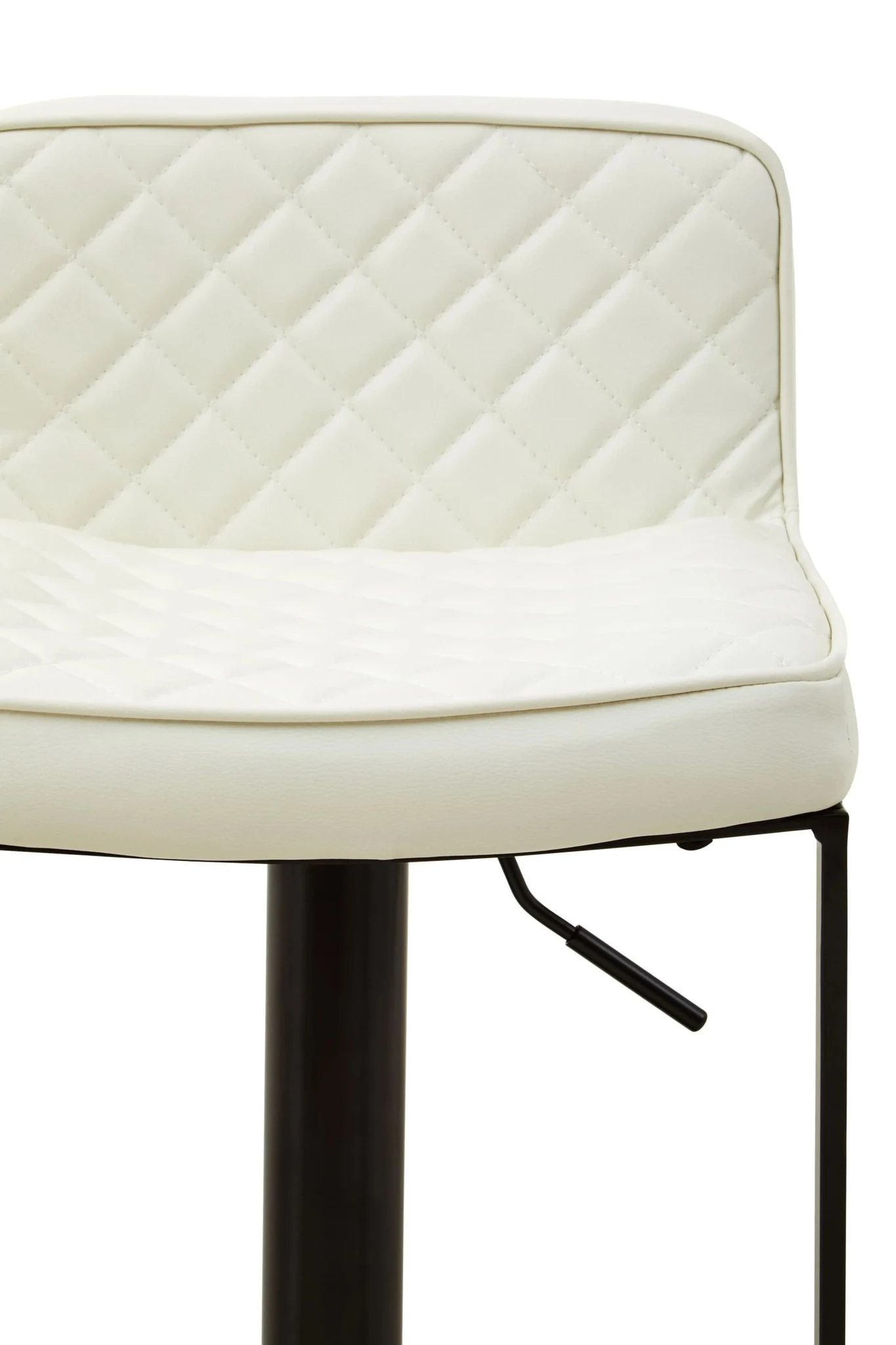 Baina White Leather Effect and Black Base Bar chair - Seating, photo 8 of 8