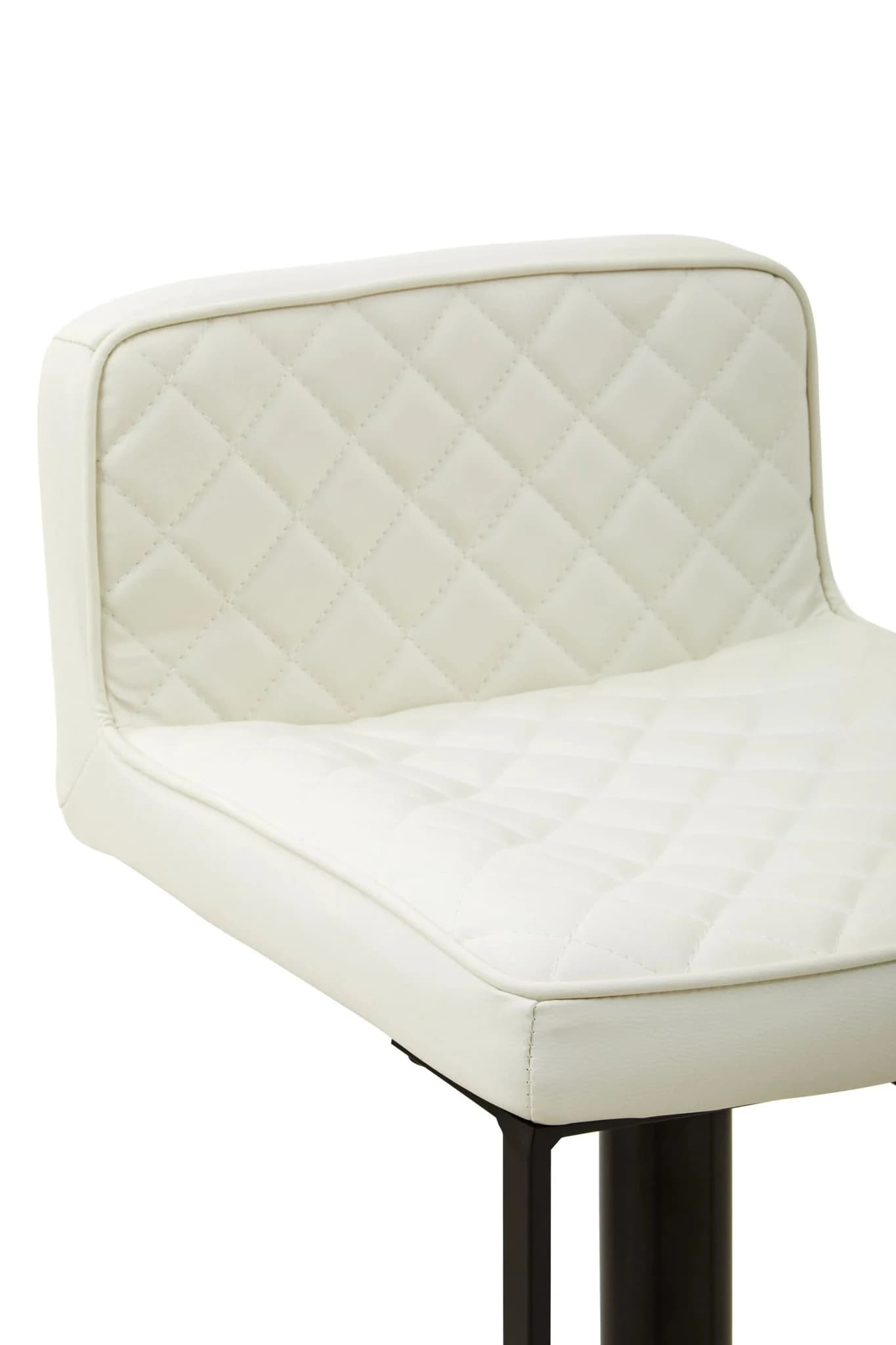 Baina White Leather Effect and Black Base Bar chair - Seating, photo 7 of 8