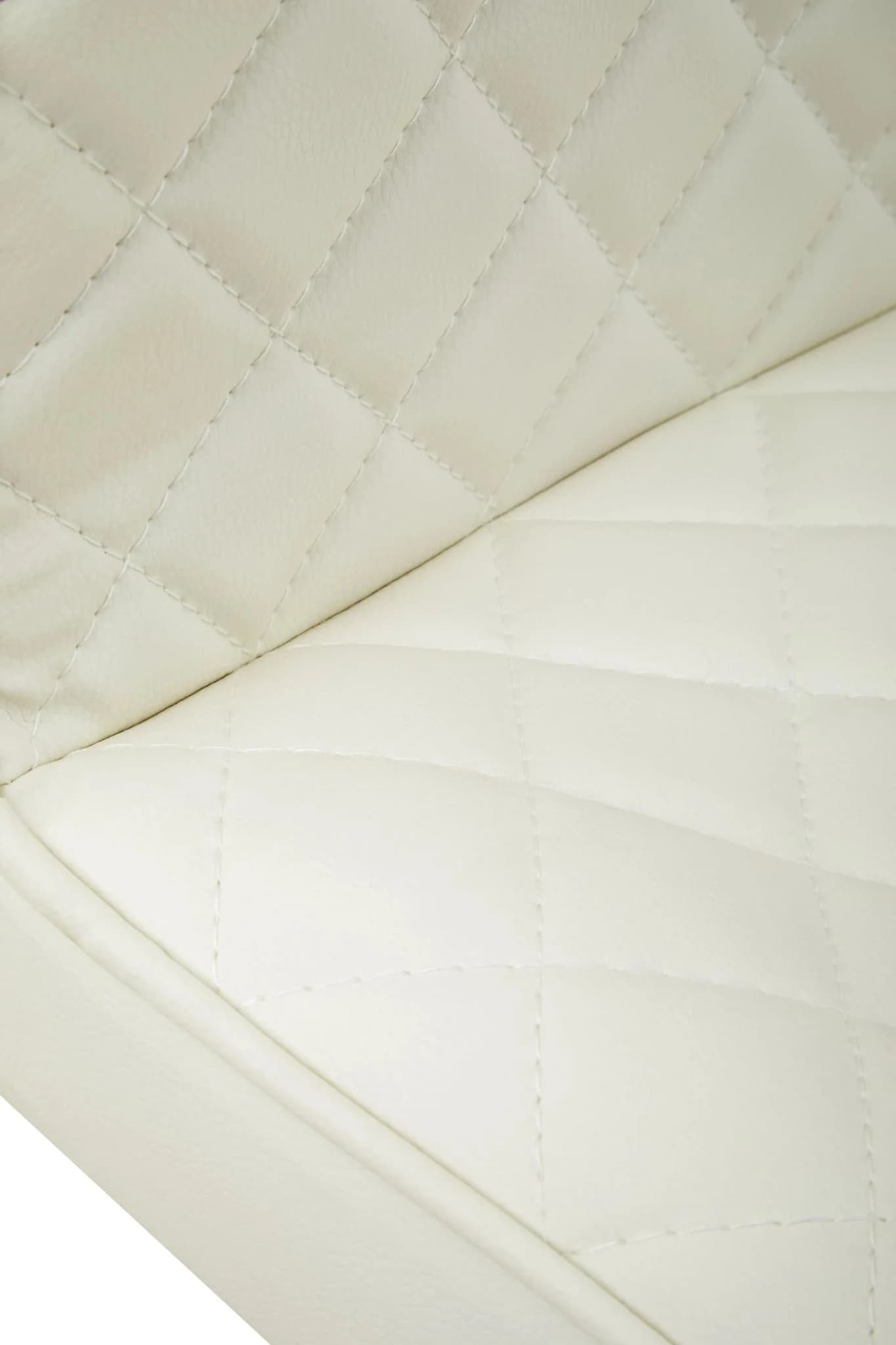 Baina White Leather Effect and Black Base Bar chair - Seating, photo 5 of 8