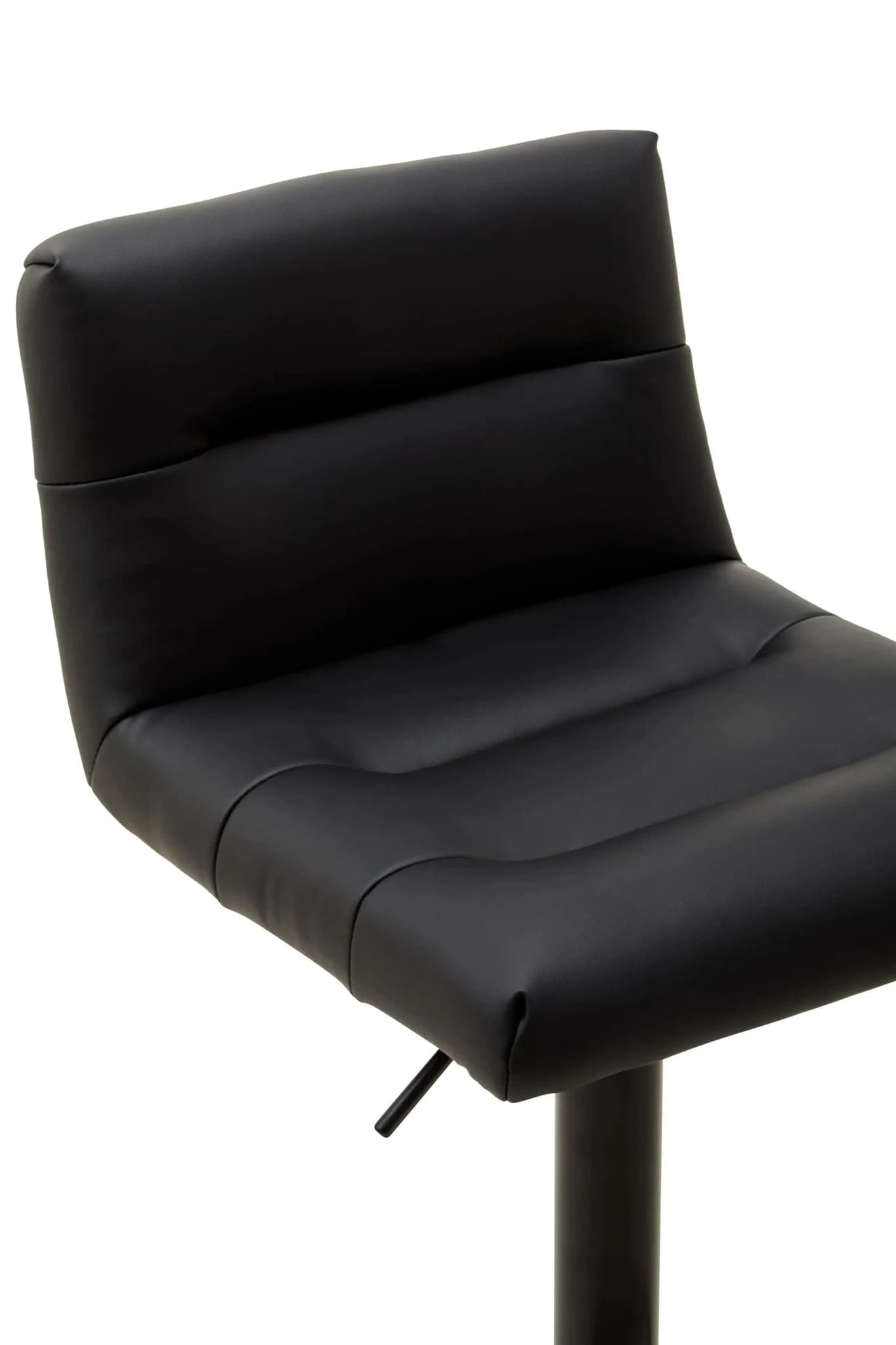 Baina Black Leather Effect Bar Stool - Seating, photo 7 of 8