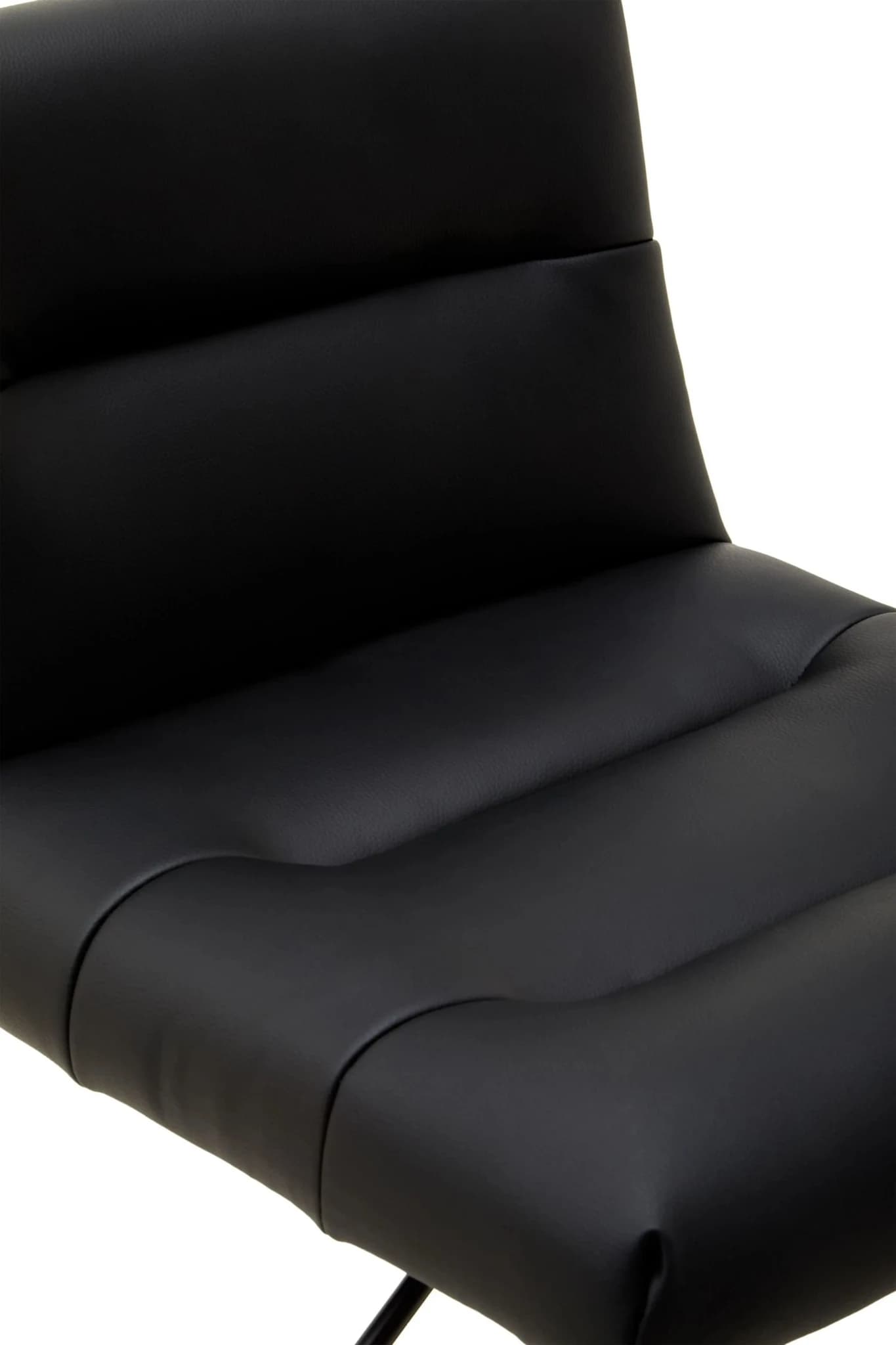 Baina Black Leather Effect Bar Stool - Seating, photo 5 of 8