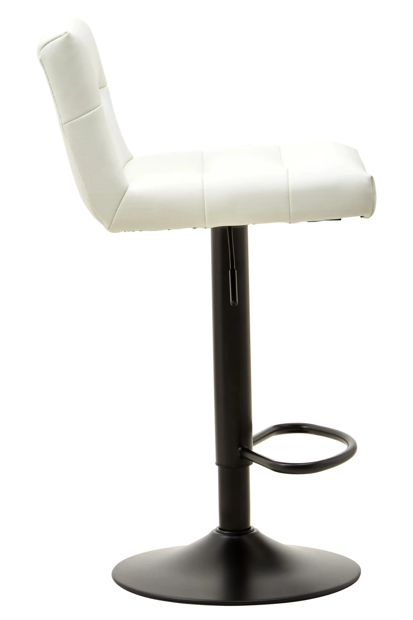 Baina White Leather Effect Bar Stool - Seating, photo 3 of 8