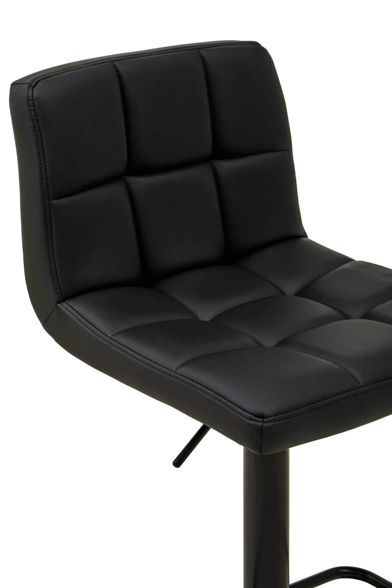 Baina Black Faux Leather Bar Chair - Seating, photo 7 of 8
