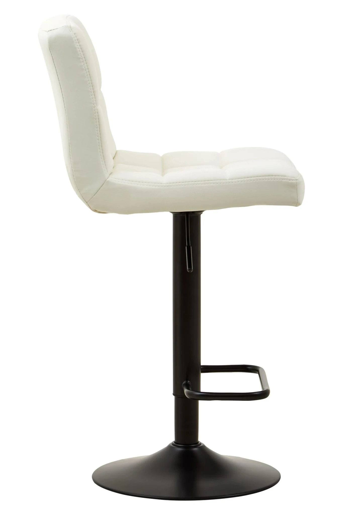 Baina White Faux Leather Bar Chair - Seating, photo 3 of 8
