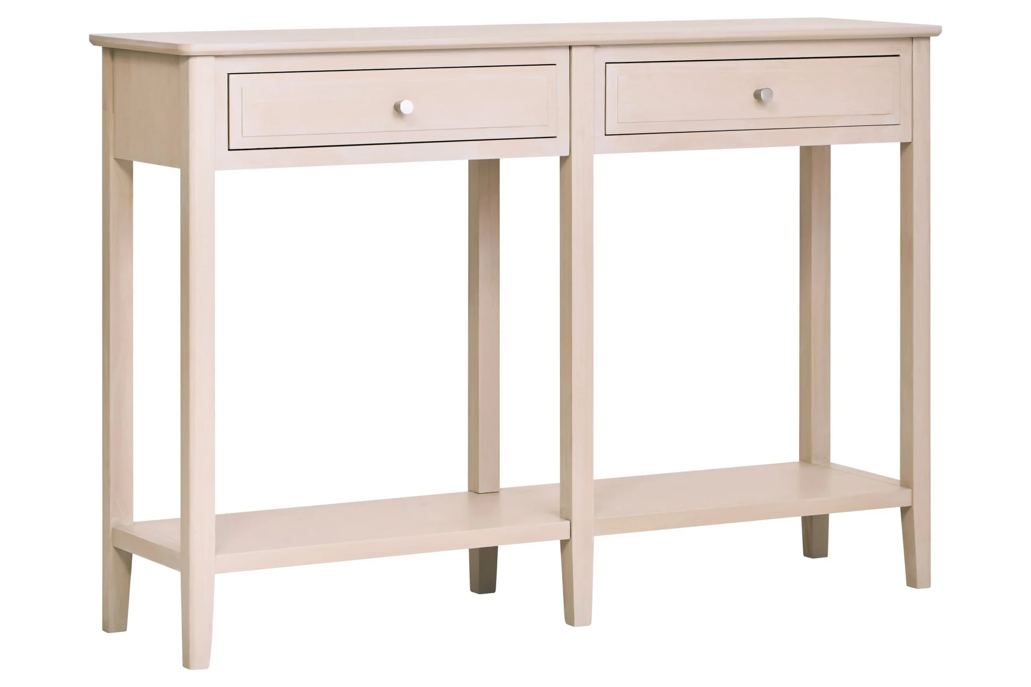 Heritage Two Drawer Taupe Wooden Console Table - Tables, photo 5 of 8