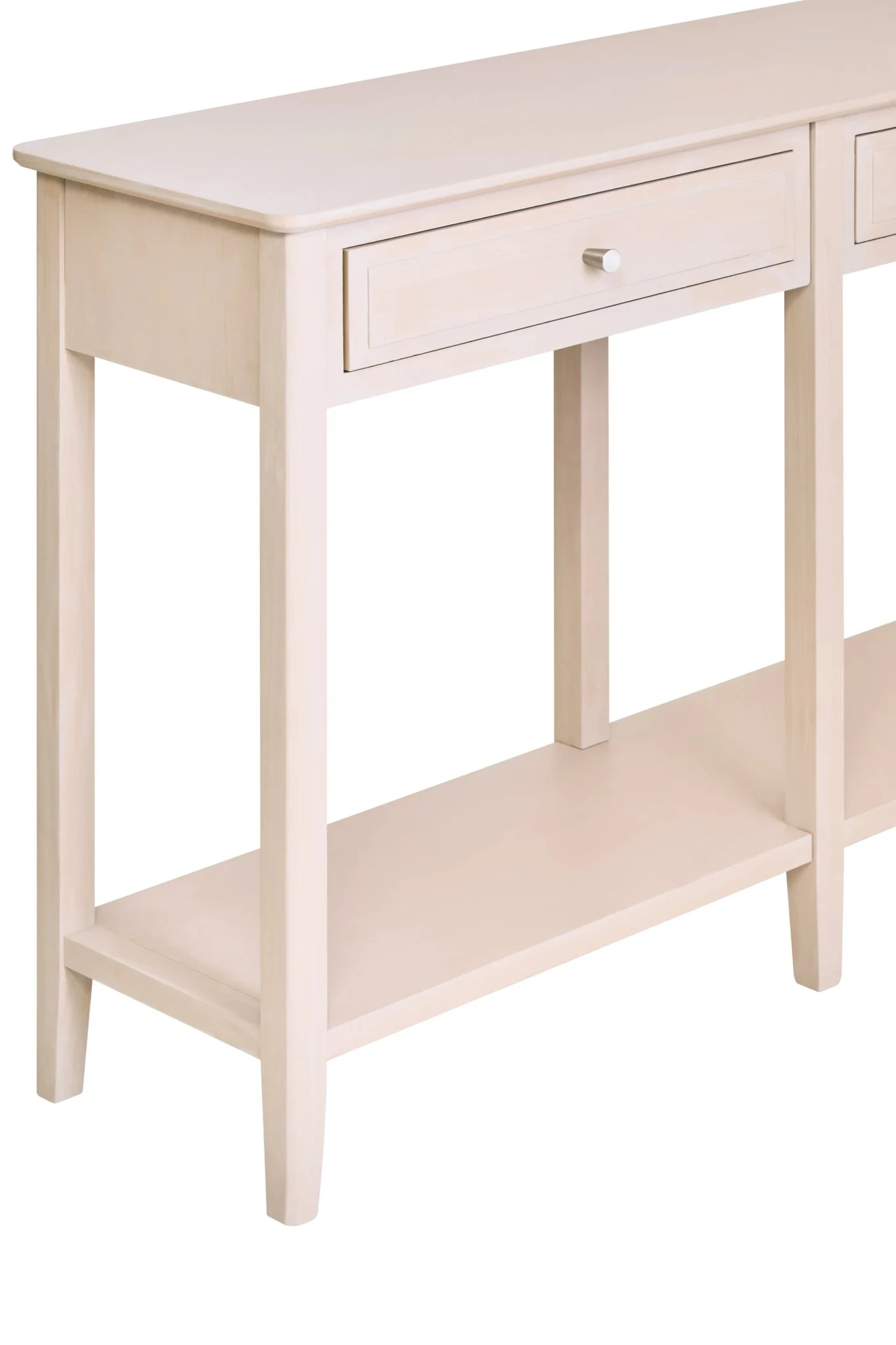 Heritage Two Drawer Taupe Wooden Console Table - Tables, photo 8 of 8