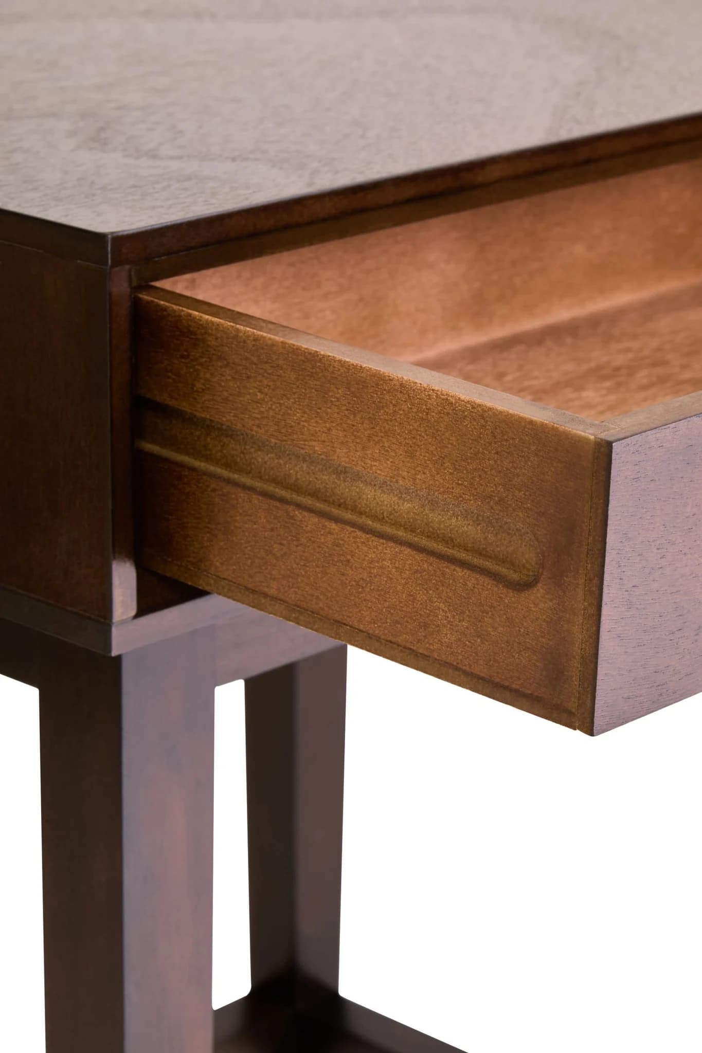 Heritage One Drawer Walnut Wood Finish Side Table - Tables, photo 6 of 8
