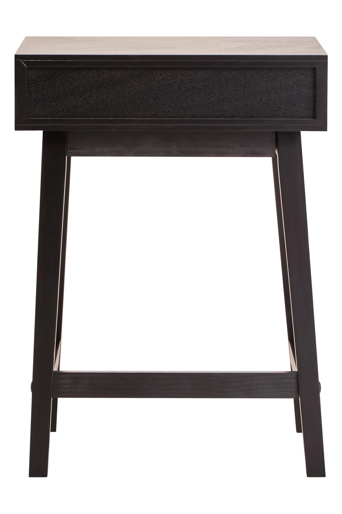 Heritage One Drawer Black Finish Wooden Side Table - Tables, photo 2 of 8