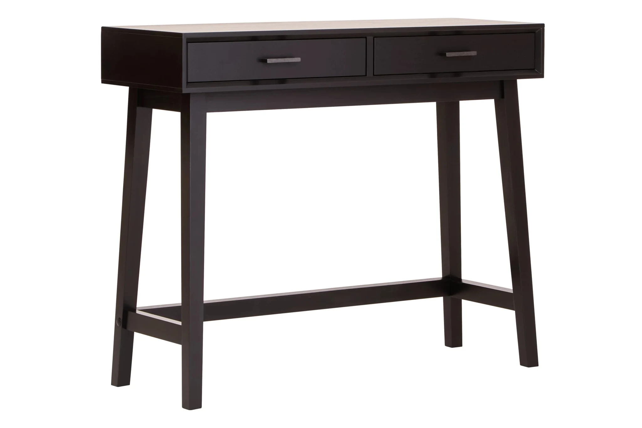 Heritage Two Drawer Black Finish Wooden Console Table - Tables, photo 5 of 8