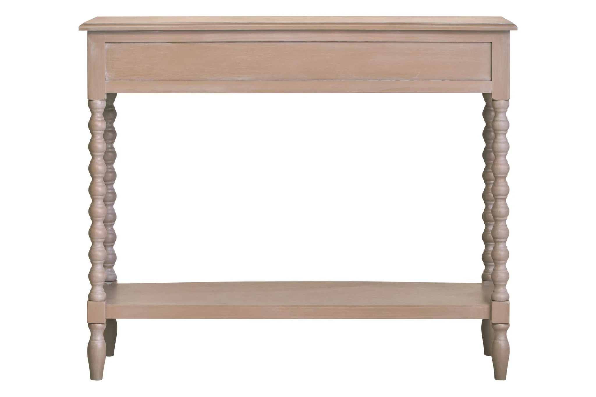 Heritage Two Drawer Bobble Detail Grey Wooden Console Table - Tables, photo 7 of 8