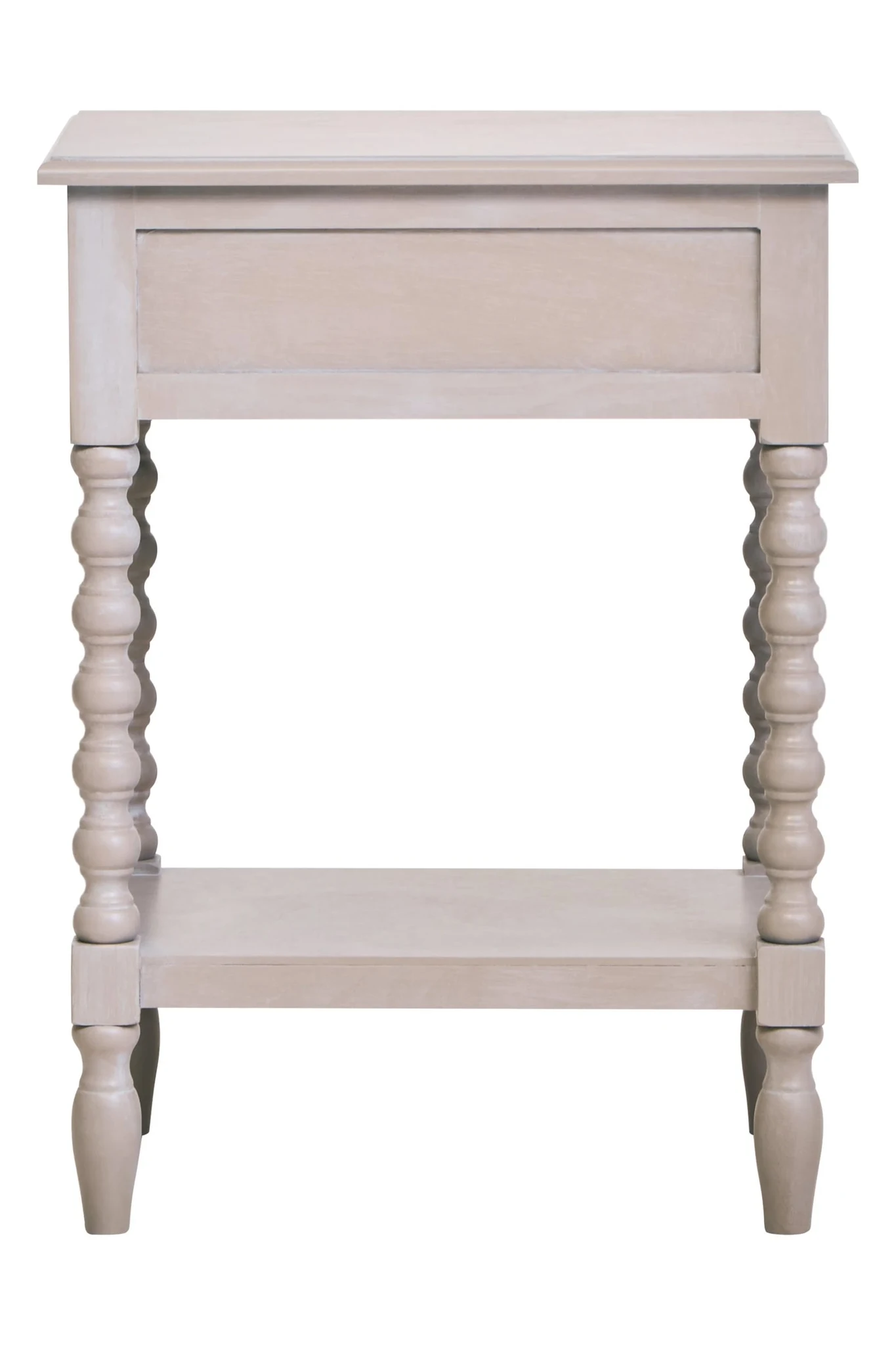 Heritage One Drawer Bobble Detail Grey Wooden Side Table - Tables, photo 6 of 8