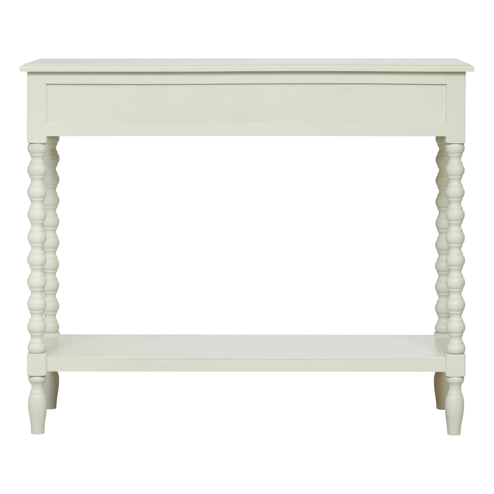 Heritage Two Drawer Bobble Detail Ivory Wooden Console Table - Tables, photo 2 of 8