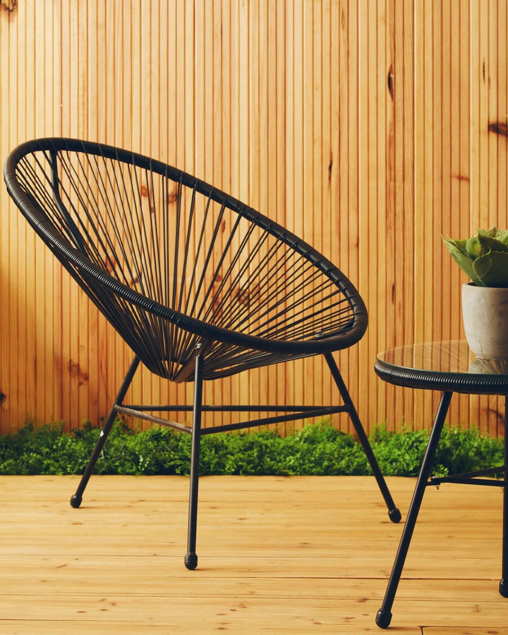 Miami Black Rattan 3 Piece Patio Set (Seat) - Furniture, photo 4 of 8