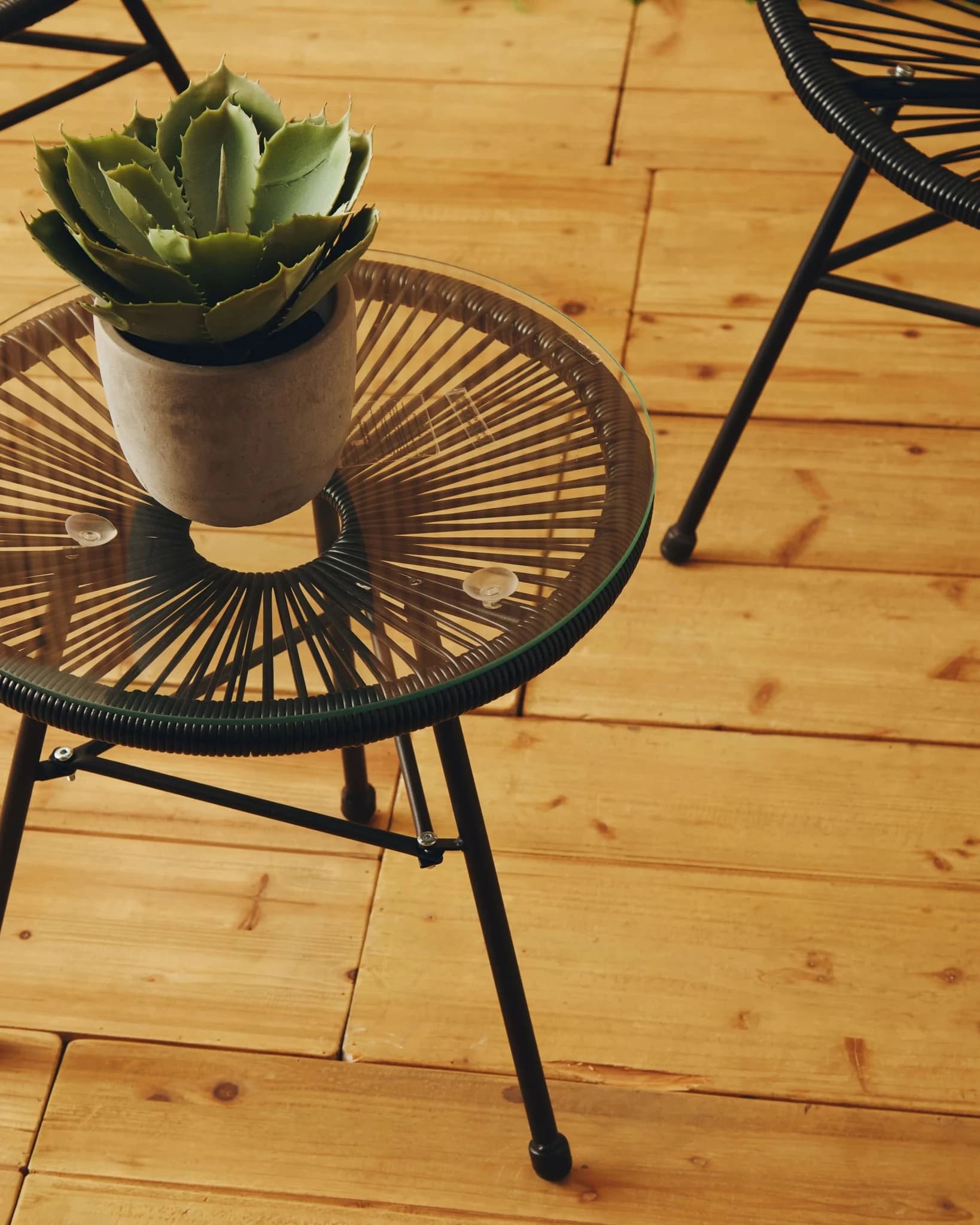 Miami Black Rattan 3 Piece Patio Set (Seat) - Furniture, photo 2 of 8