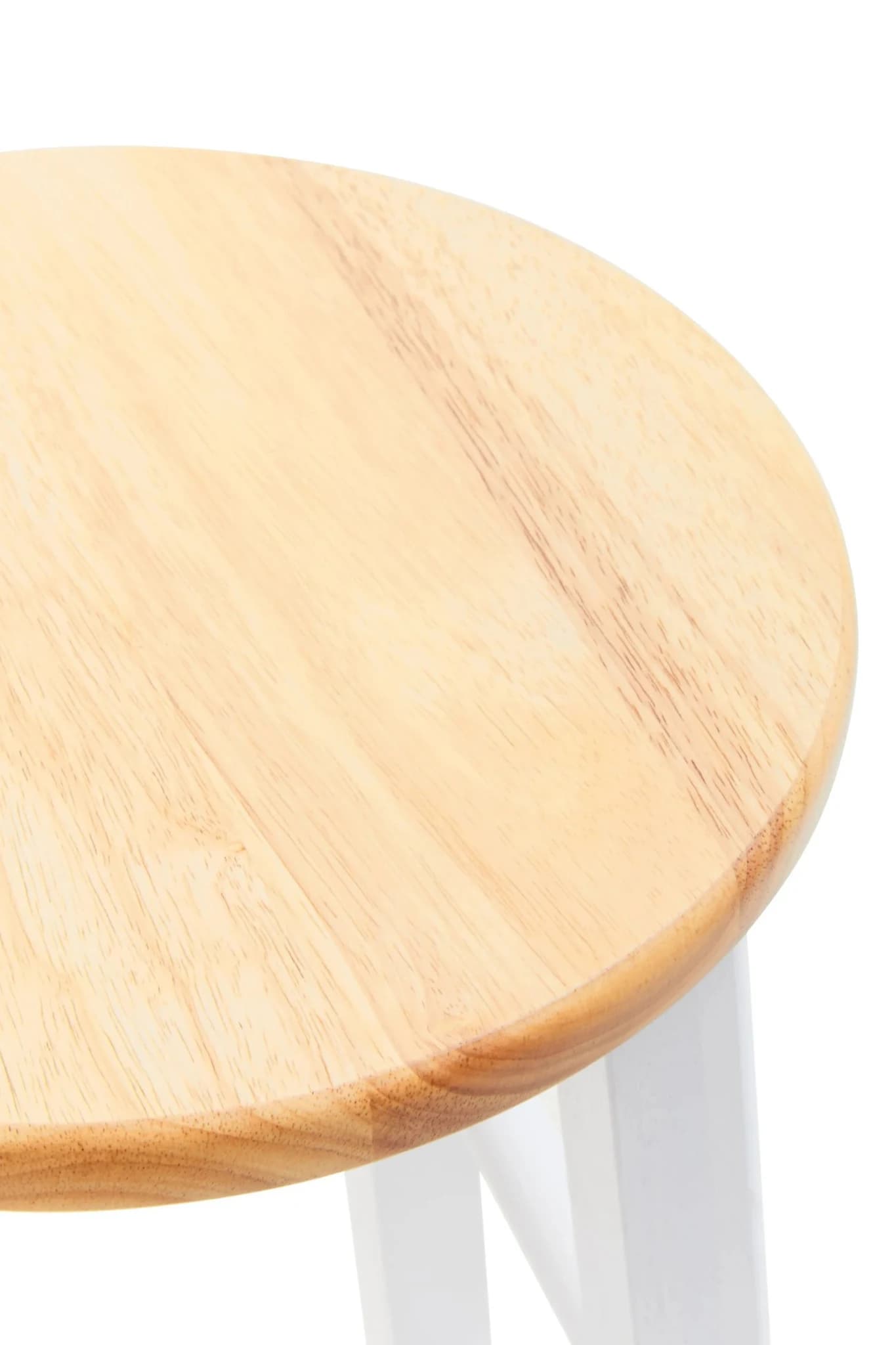 Chester White and Natural Wooden Kitchen or Bar Stool - Seating, photo 5 of 5