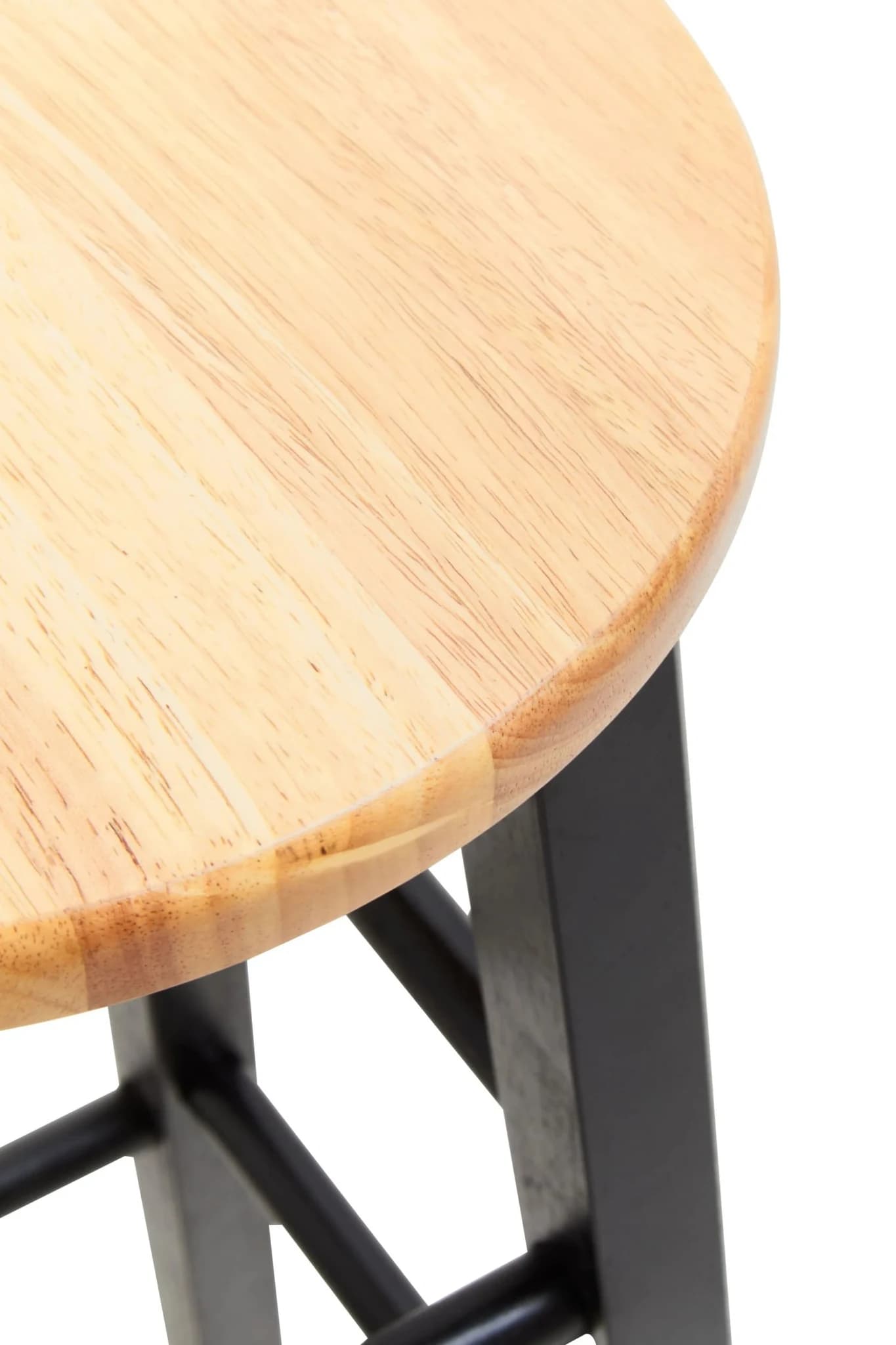 Chester Black and Natural Wood Kitchen or Bar Stool - Seating, photo 5 of 5