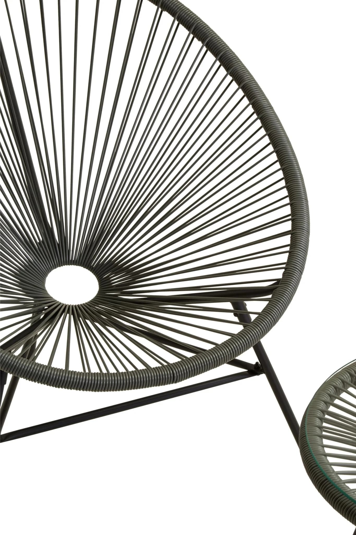 Miami Grey 3 Piece Rattan Patio Set - Furniture, photo 6 of 6