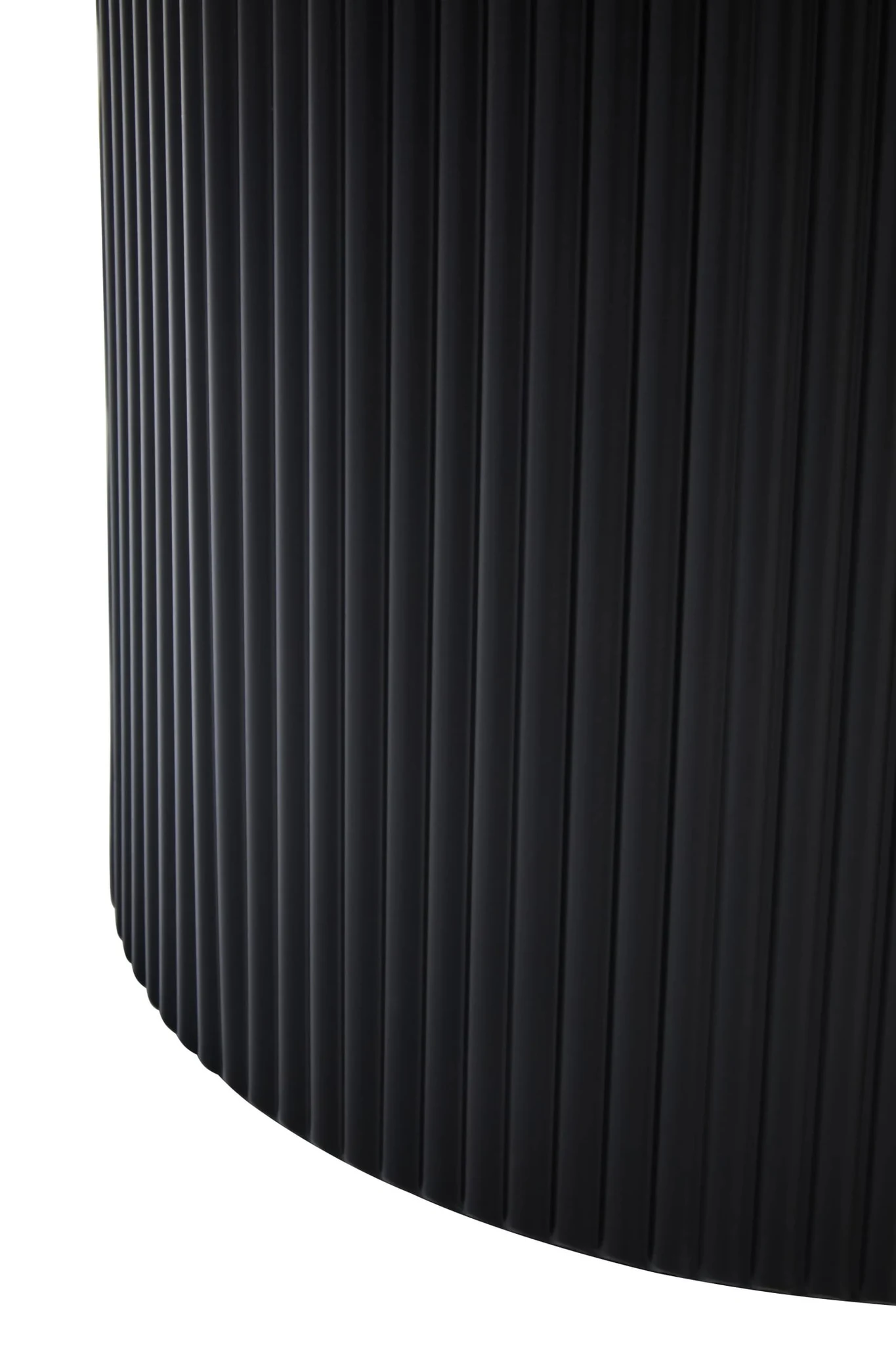 Trento Black Metal Round Ridge Detail Coffee Table - Tables, photo 5 of 7