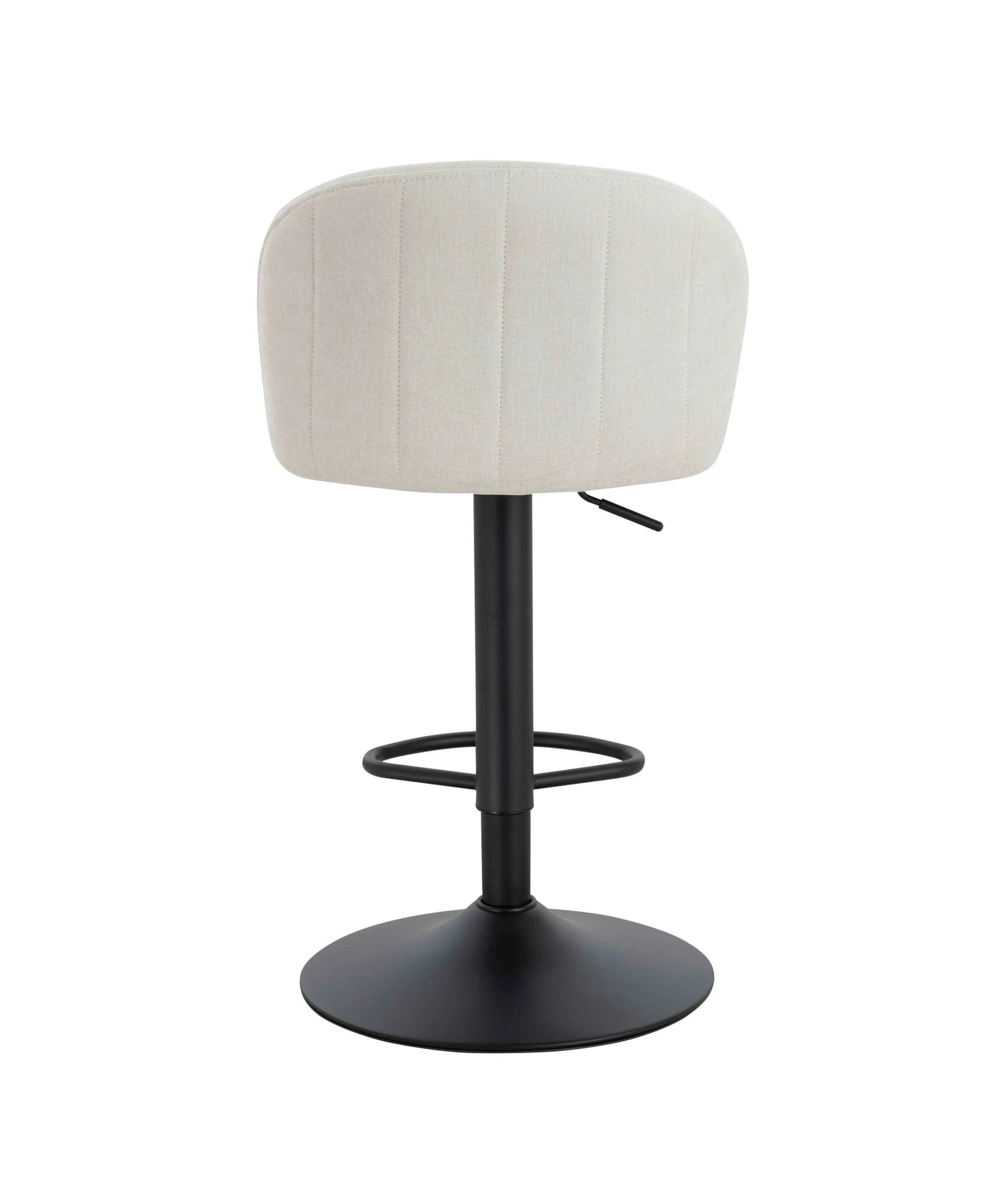 Maxwell Set of Two Beige Textured Fabric Curved Bar Chairs - Seating, photo 8 of 8