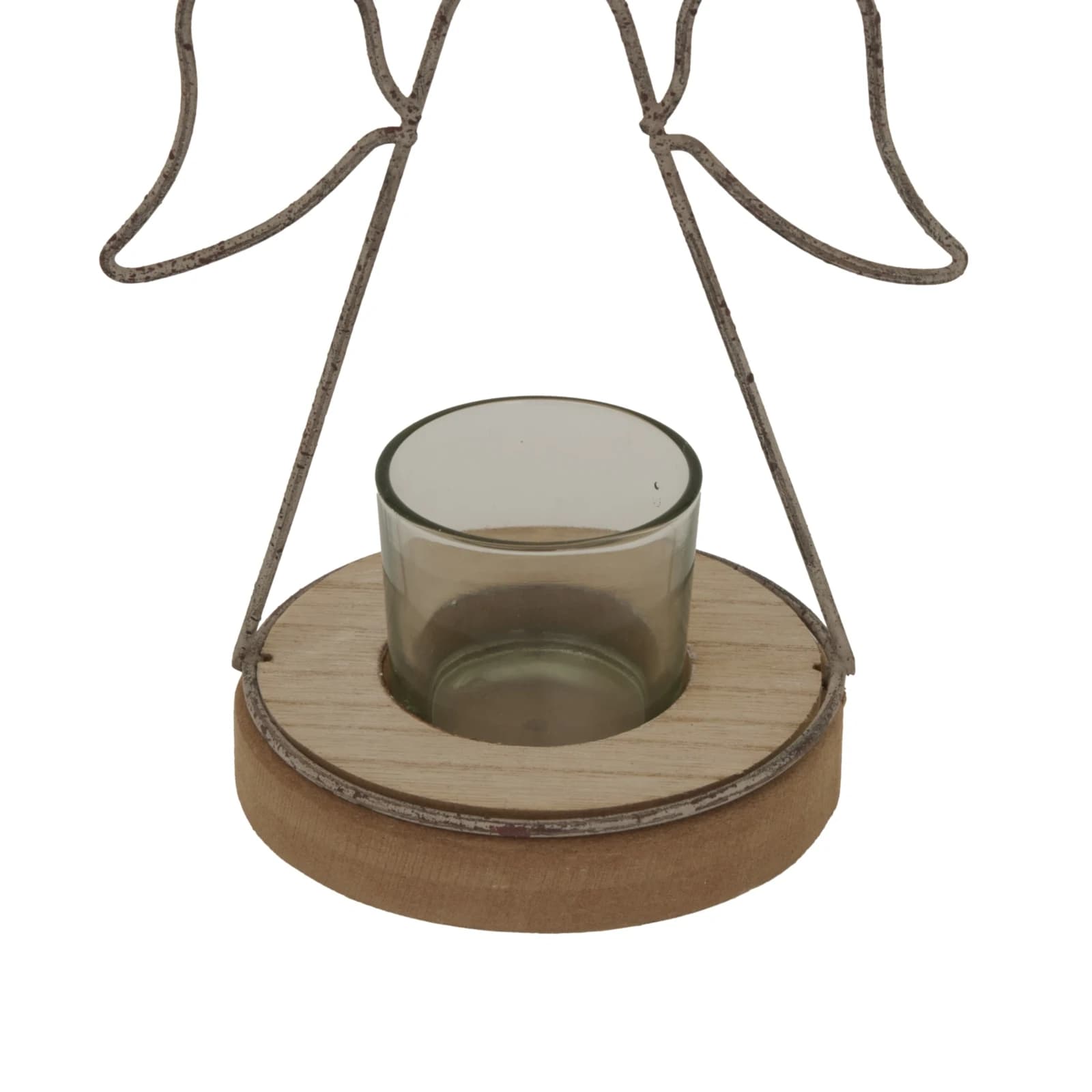Rustic Outline Angel Tealight On Stand With Glass Votive - Candles, photo 3 of 4