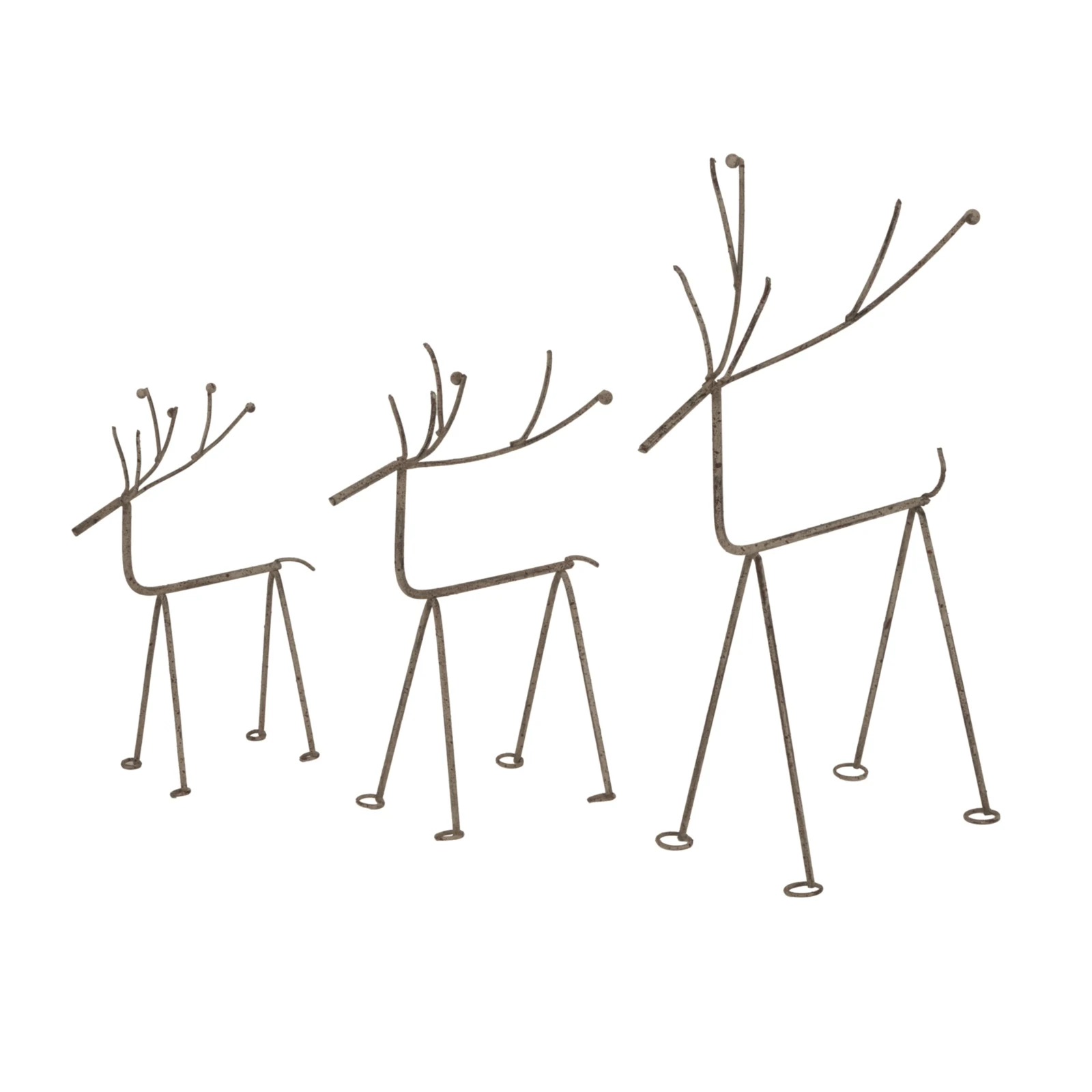 Medium Rustic Metal Reindeer On Stand - Sculptures & ornaments, photo 3 of 3