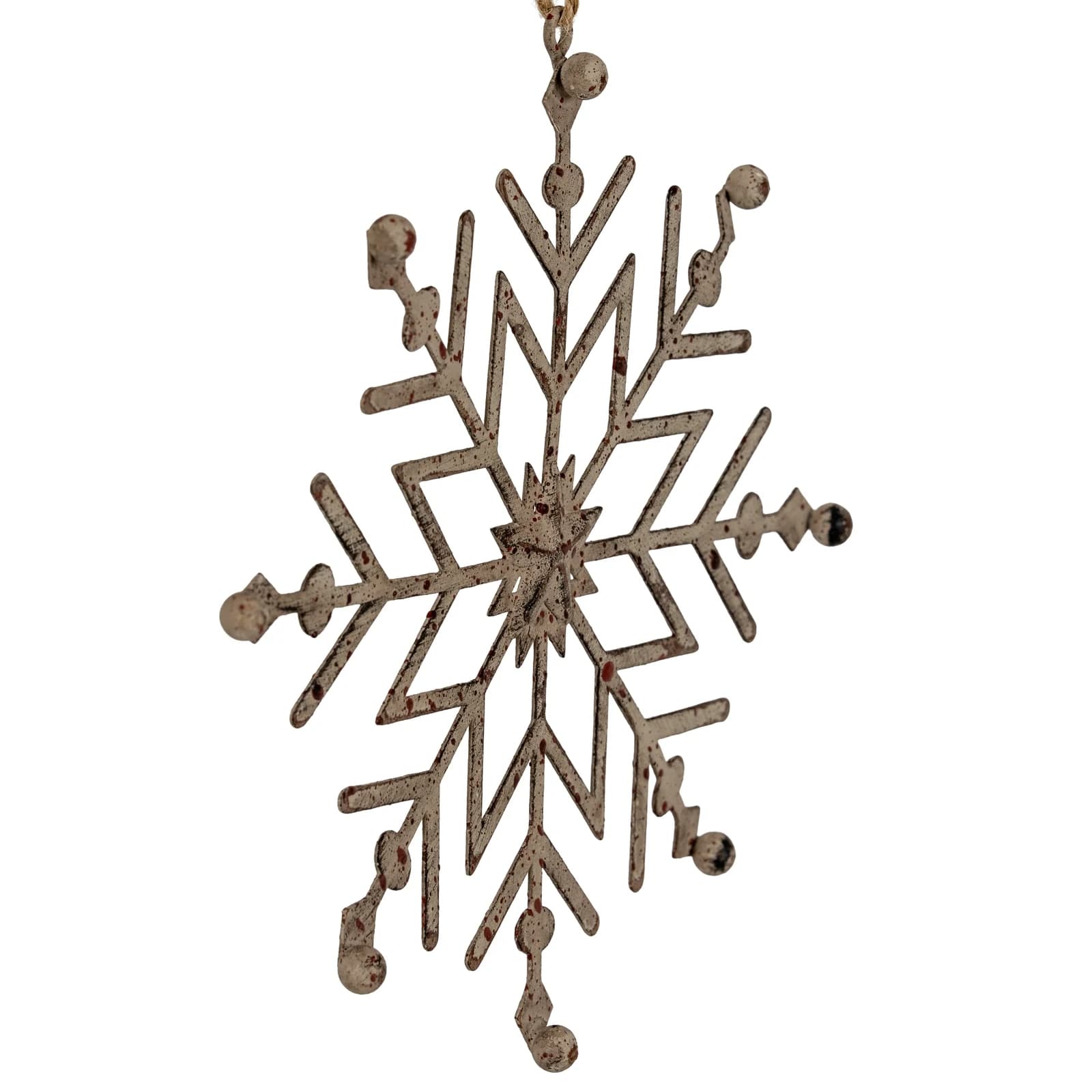 Rustic Hanging Ice Snowflake Decoration - Sculptures & ornaments, photo 3 of 3