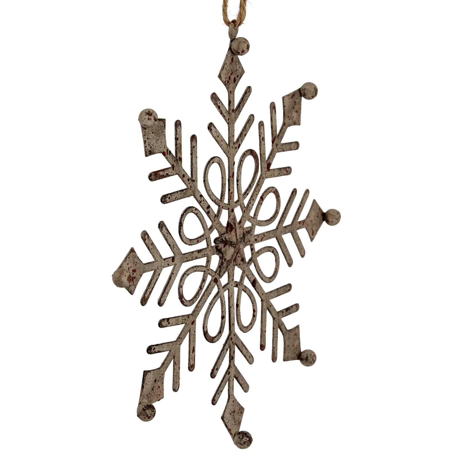 Rustic Hanging Gem Snowflake Decoration - Sculptures & ornaments, photo 3 of 3