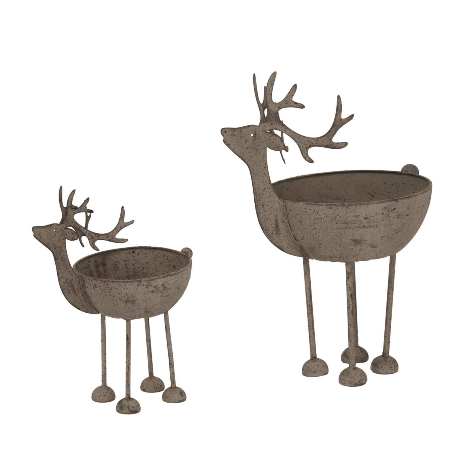 Rustic Metal Reindeer Bowl - Sculptures & ornaments, photo 5 of 5