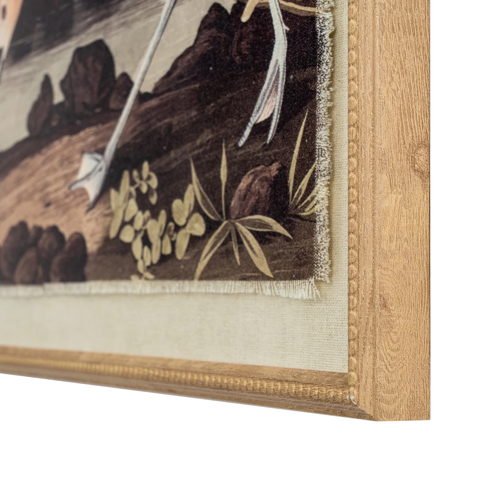 Flora & Fauna Collection Avocet On Linen In Beaded Frame - Wall art & frames, photo 3 of 4