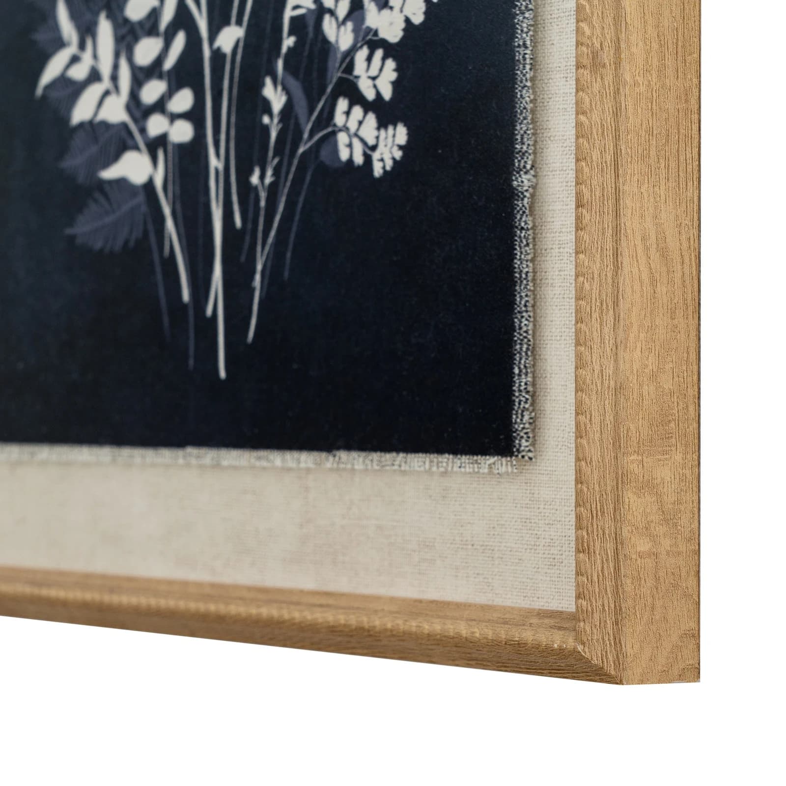 Flora & Fauna Collection Grove On Linen In Beaded Frame - Wall art & frames, photo 3 of 4