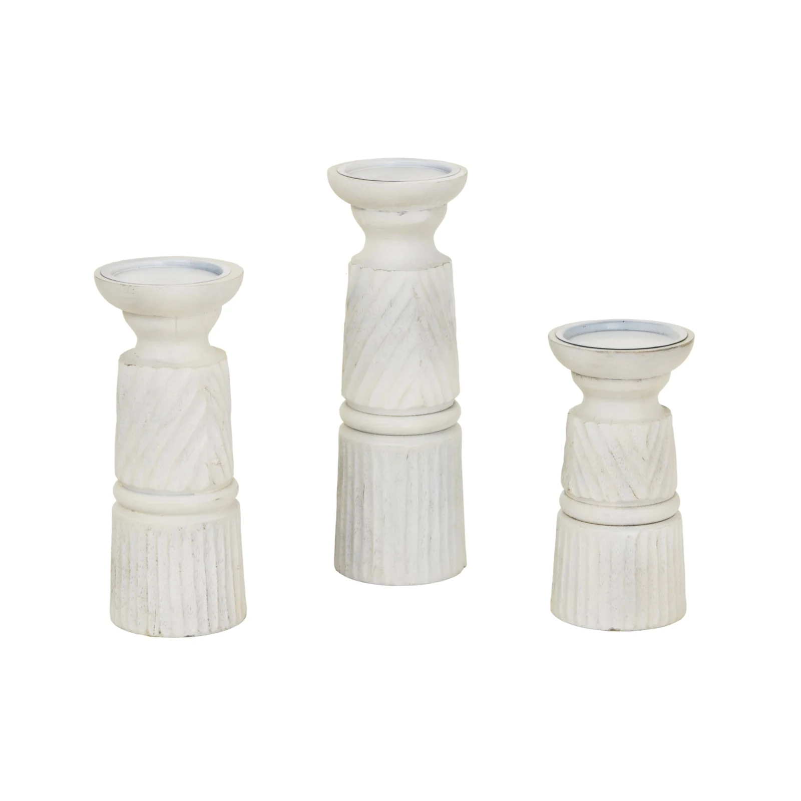 White Carved Candle Holder - Candles, photo 4 of 4