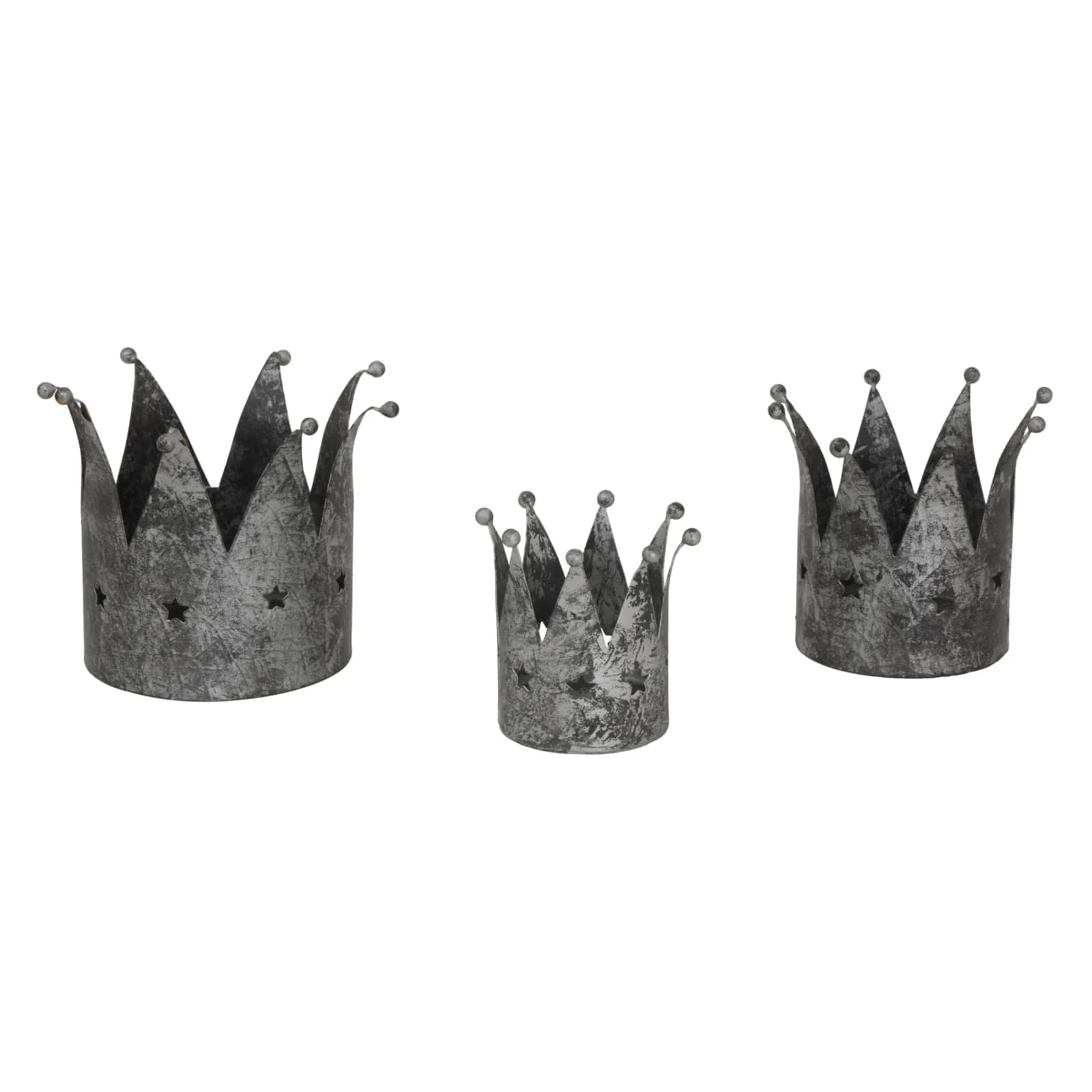 Antique Silver Crown Candle Holder - Candles, photo 3 of 3