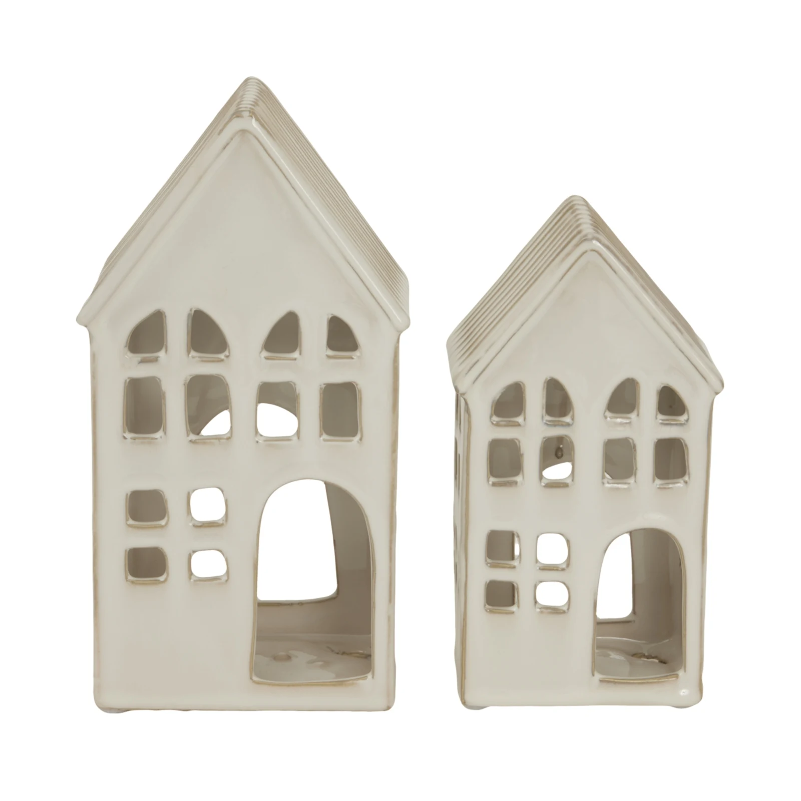White Ceramic House Tea Light Holder - Sculptures & ornaments, photo 3 of 3