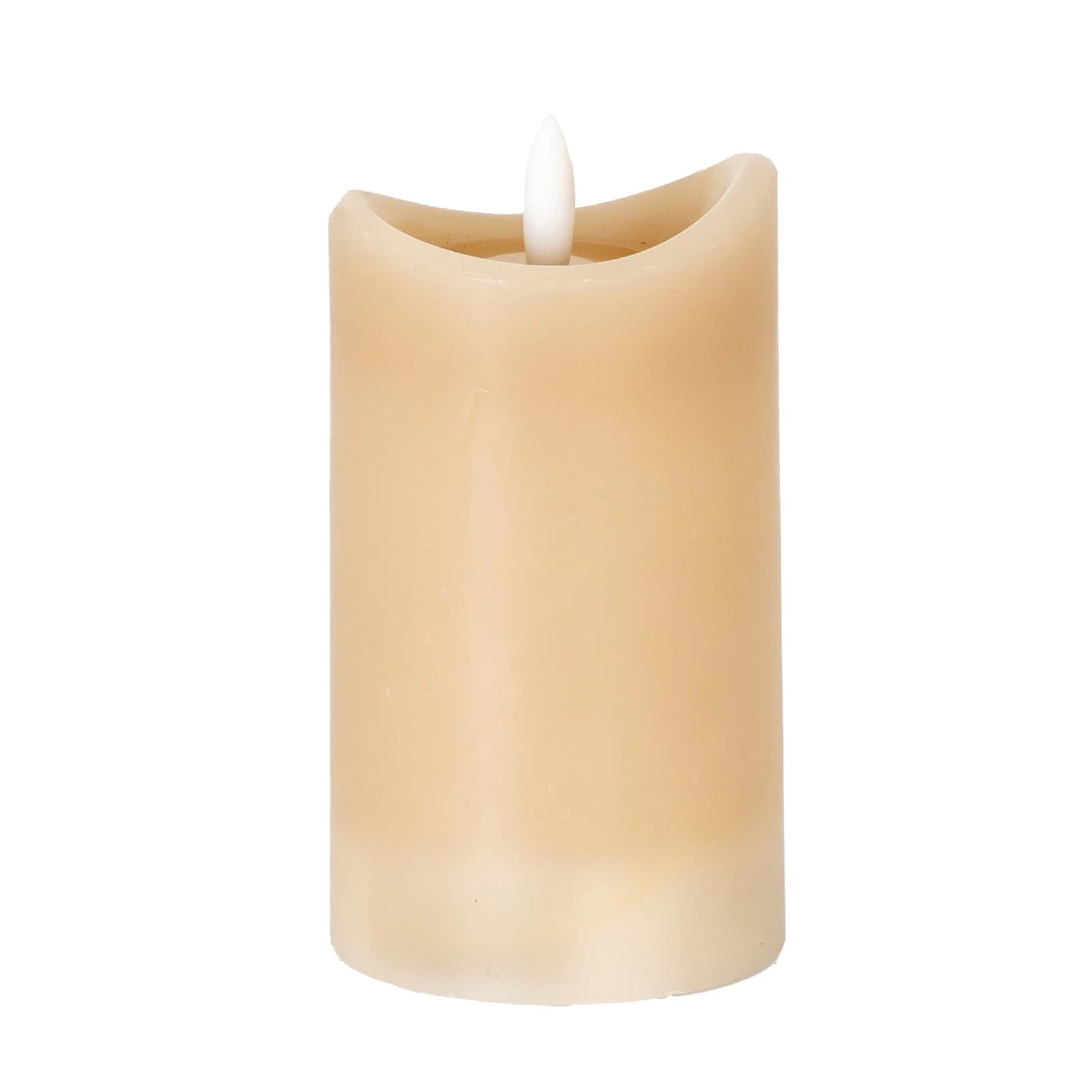 Luxe Collection Natural Glow 2.75x5 Taupe Melted LED Candle - Candles, photo 2 of 5
