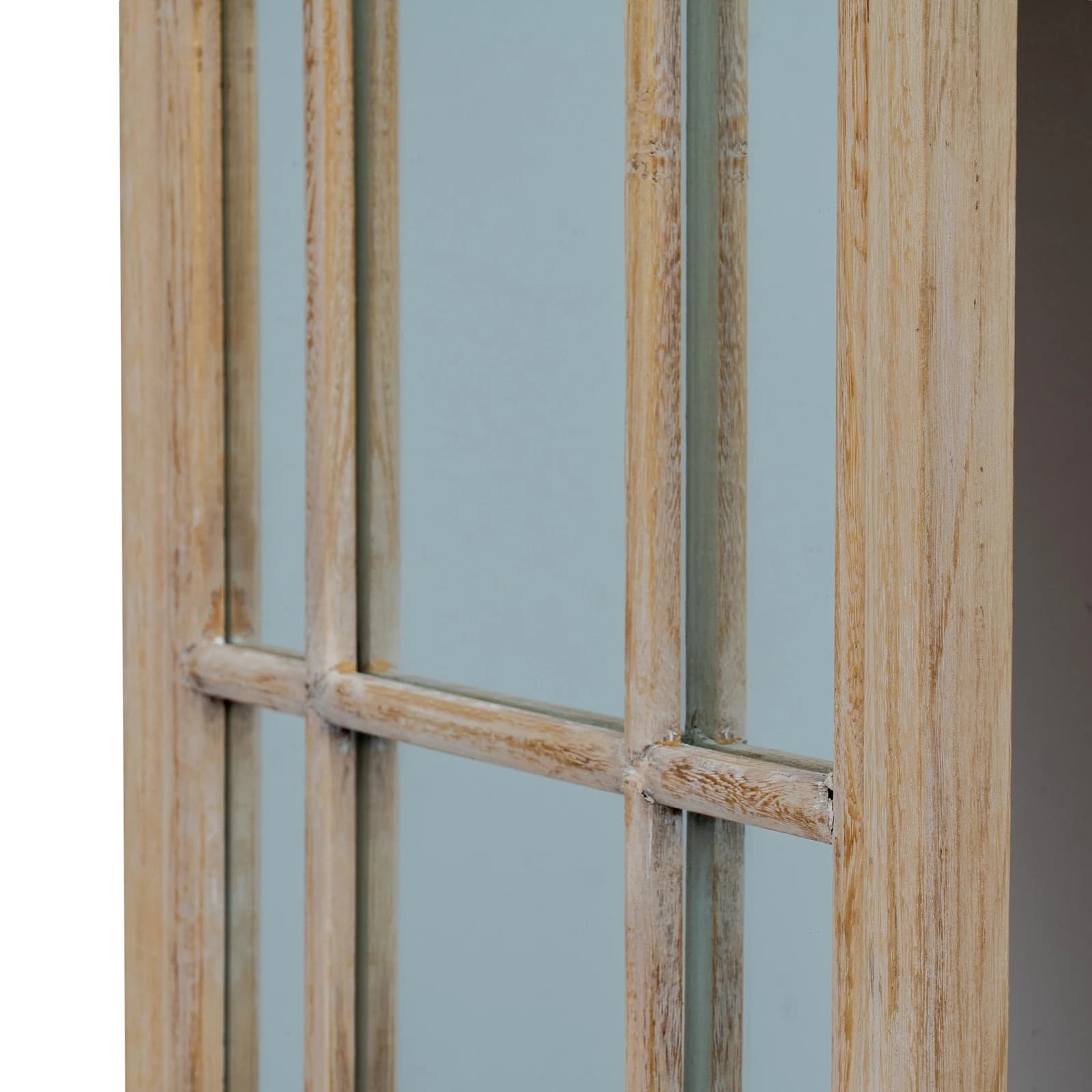 Washed Wood Tall Arched Window Mirror - Mirrors, photo 3 of 4
