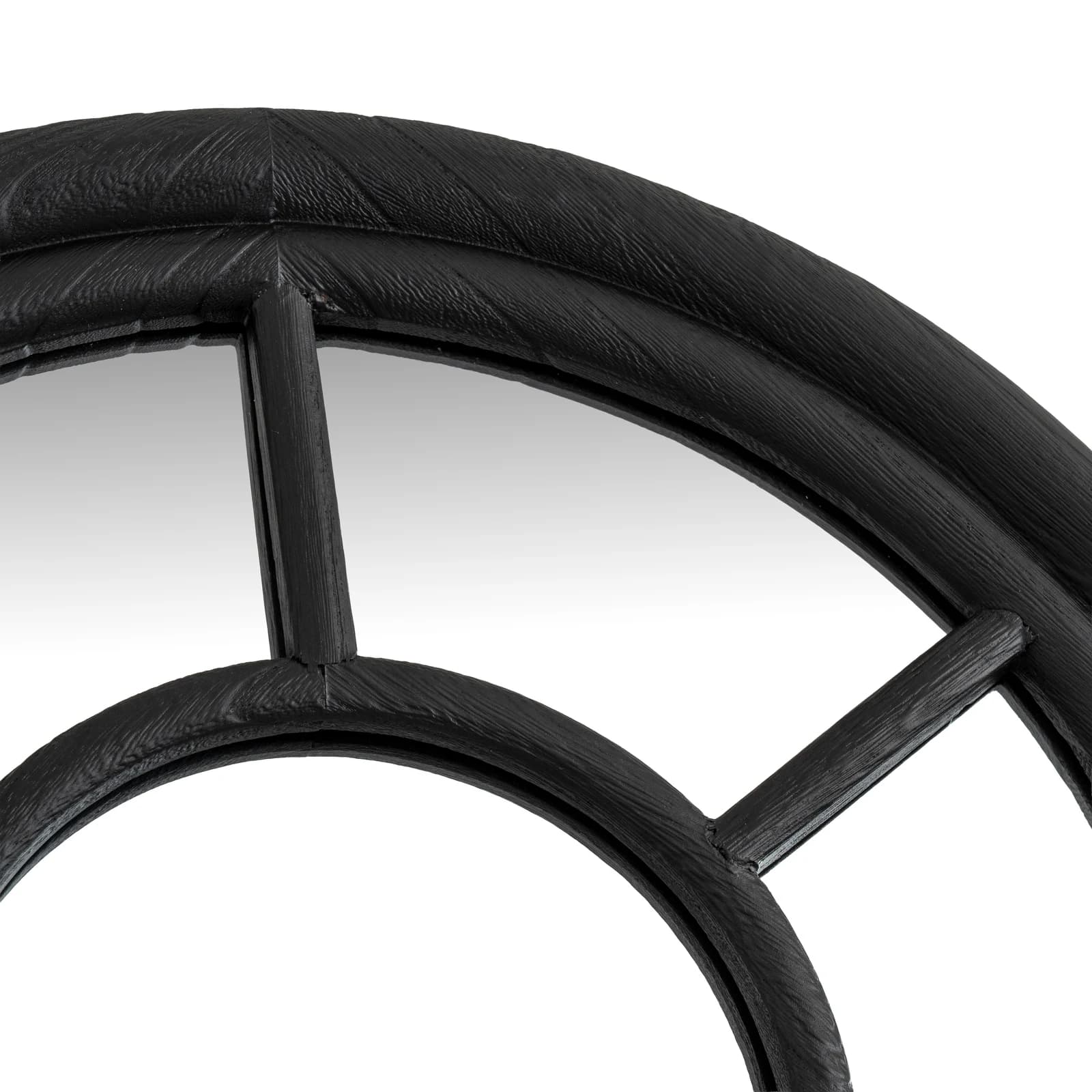 Black Wood Tall Arched Window Mirror - Mirrors, photo 3 of 4