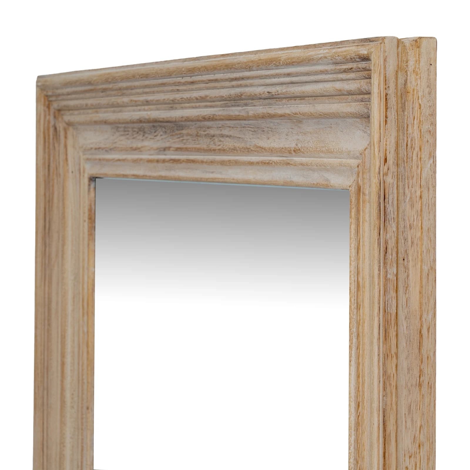 Washed Wood Medium Framed Mirror - Mirrors, photo 3 of 4