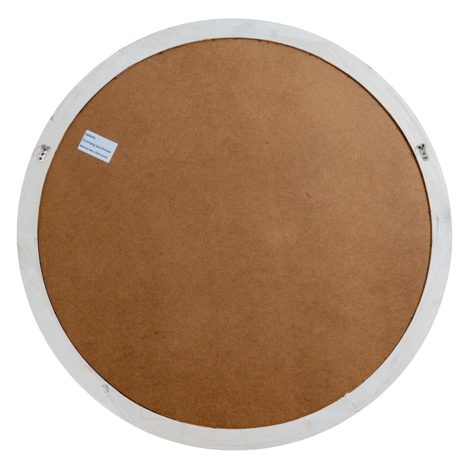 Washed Wood Round Window Mirror - Mirrors, photo 4 of 4
