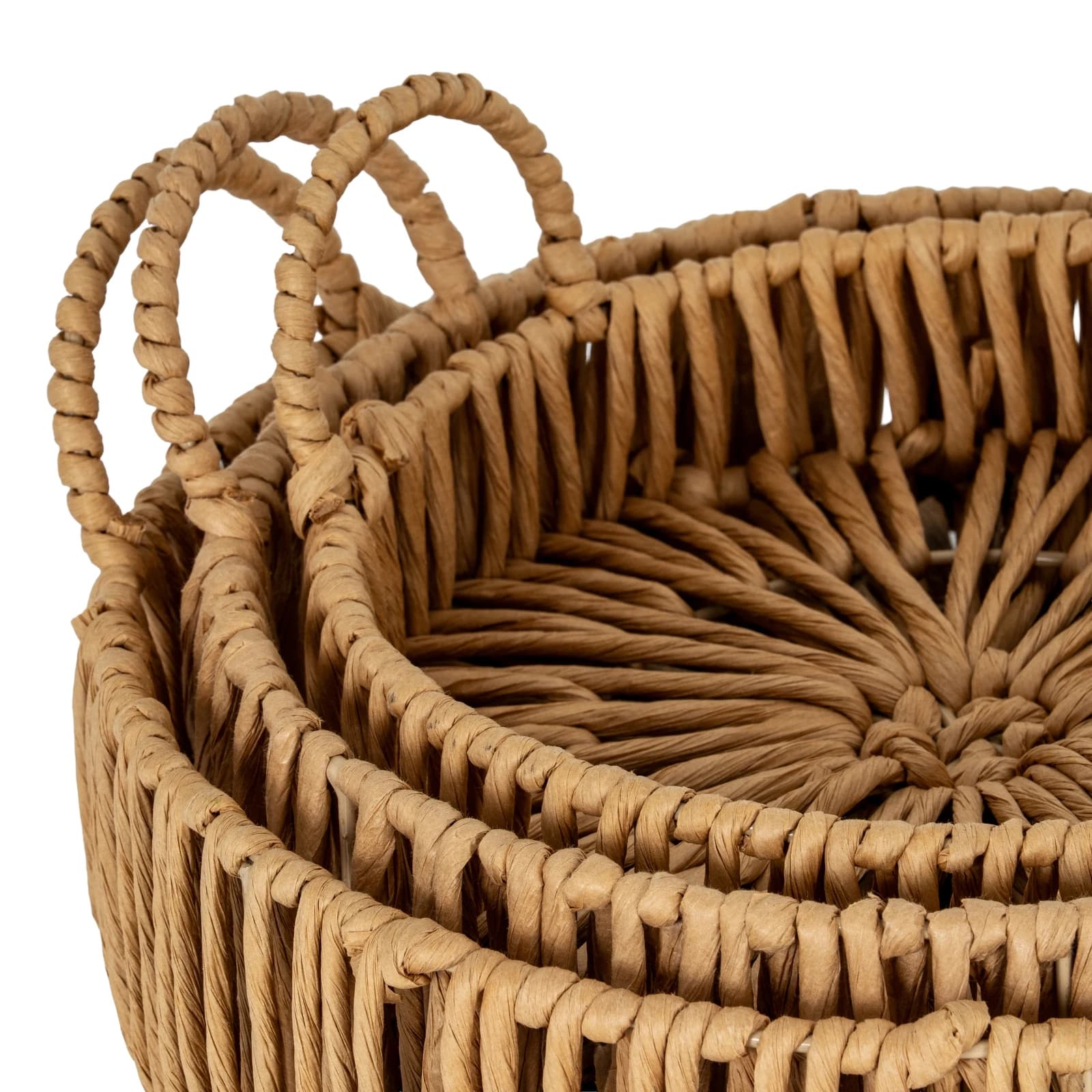 Large Loop Handle Set of 3 Round Trays - Vases, photo 3 of 3
