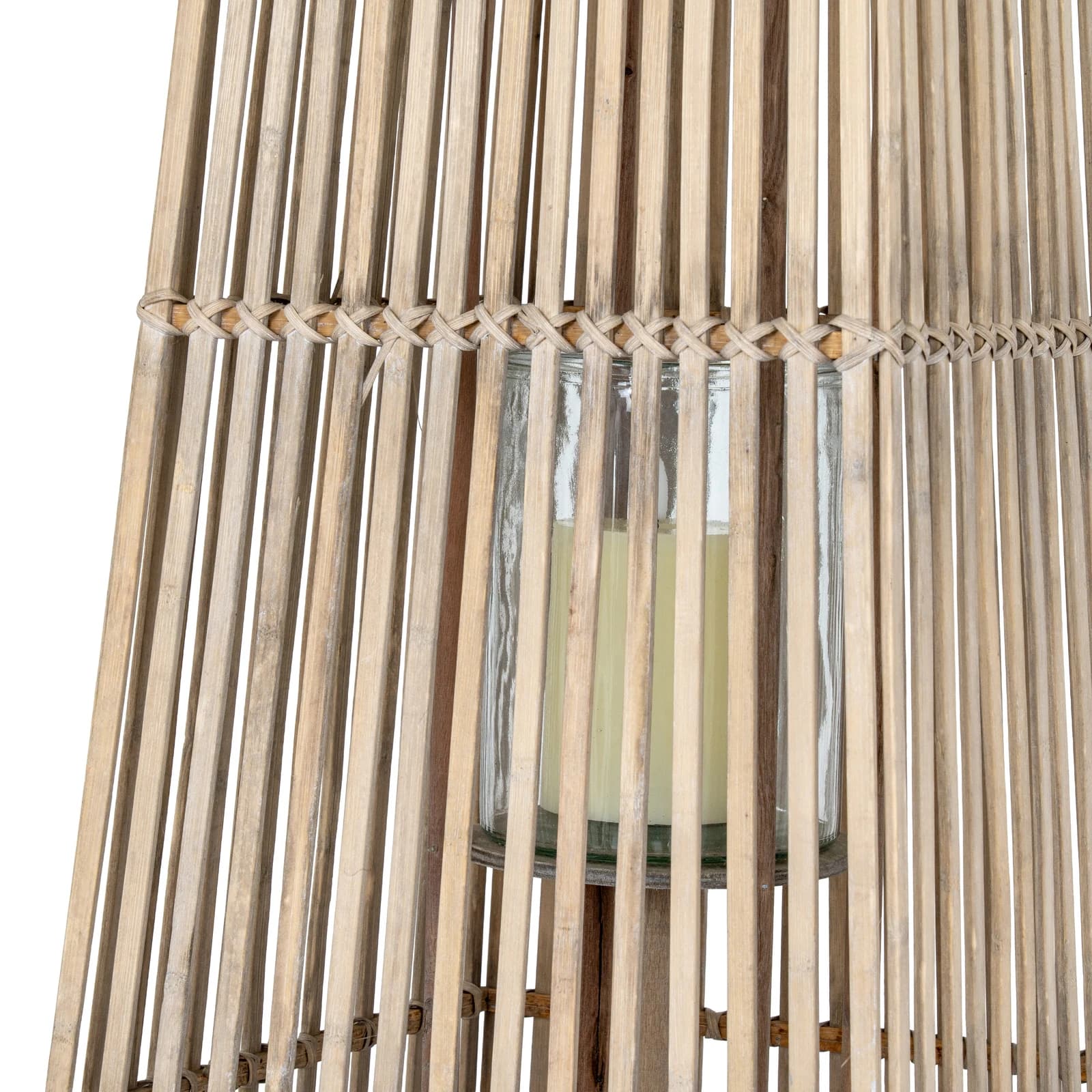 Large Silo Wicker Lantern With Glass Holder - Lanterns, photo 6 of 6