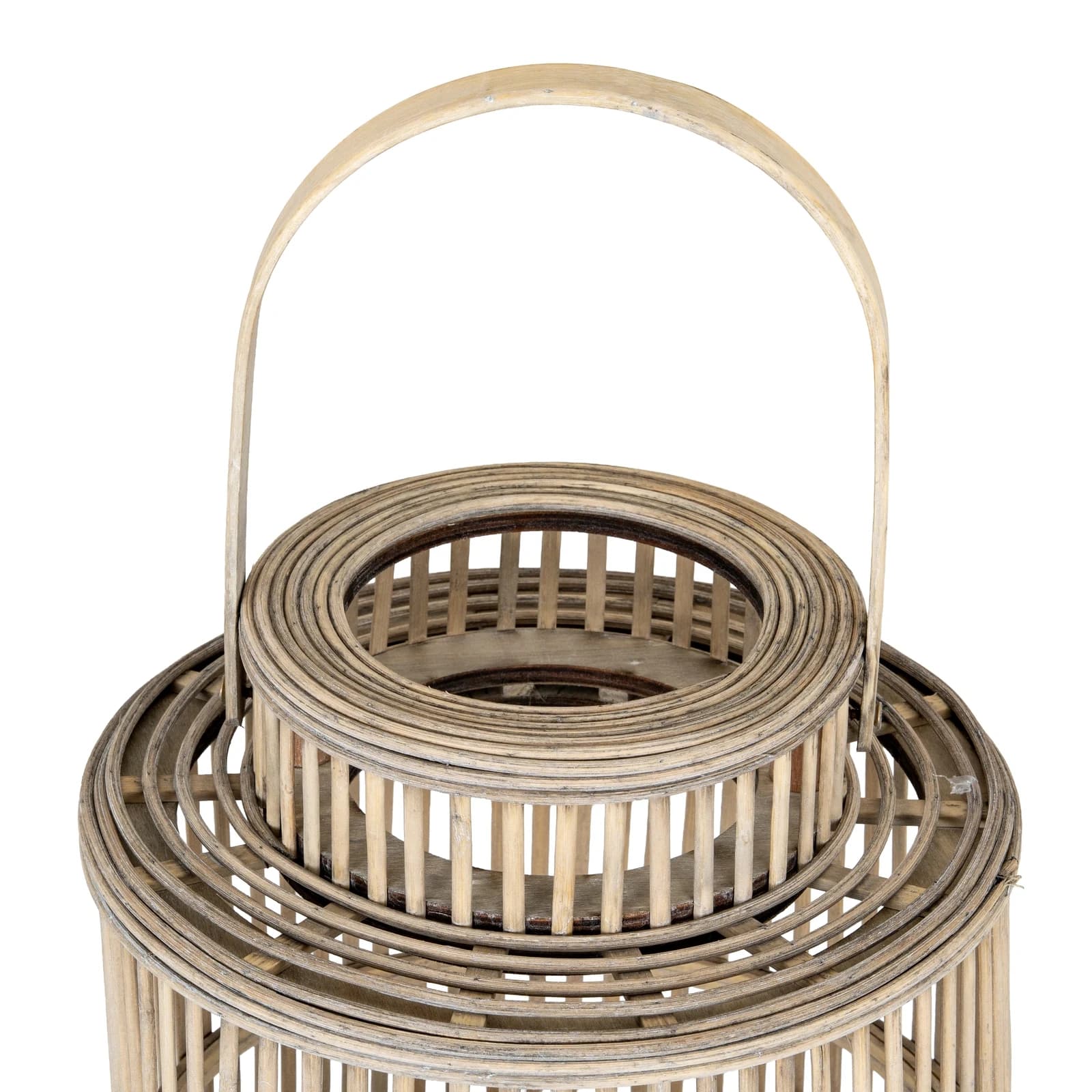 Cylinder Wicker Lantern With Glass Holder - Lanterns, photo 4 of 5