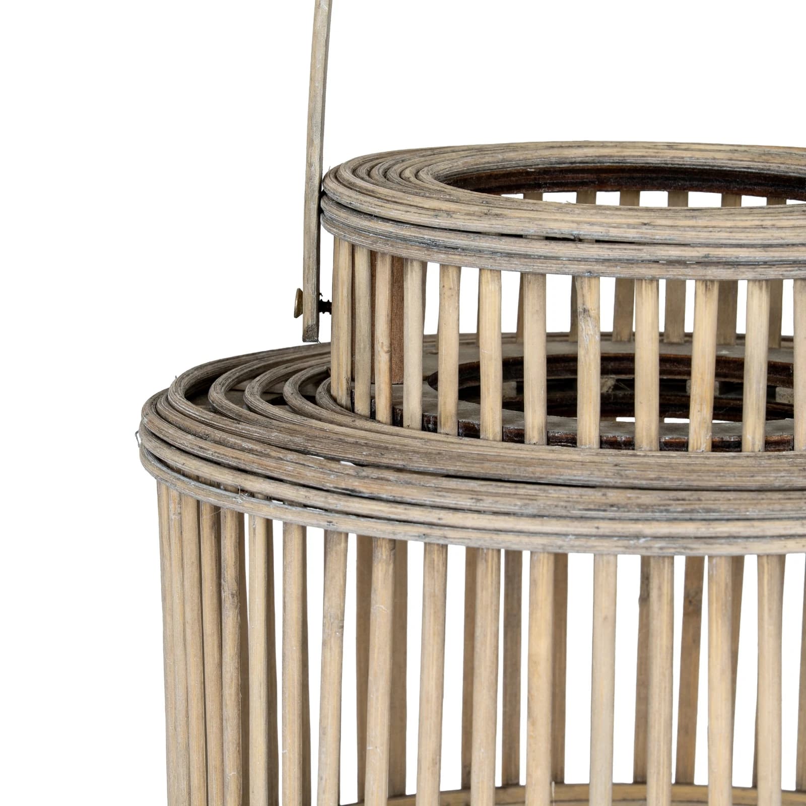 Cylinder Wicker Lantern With Glass Holder - Lanterns, photo 5 of 5