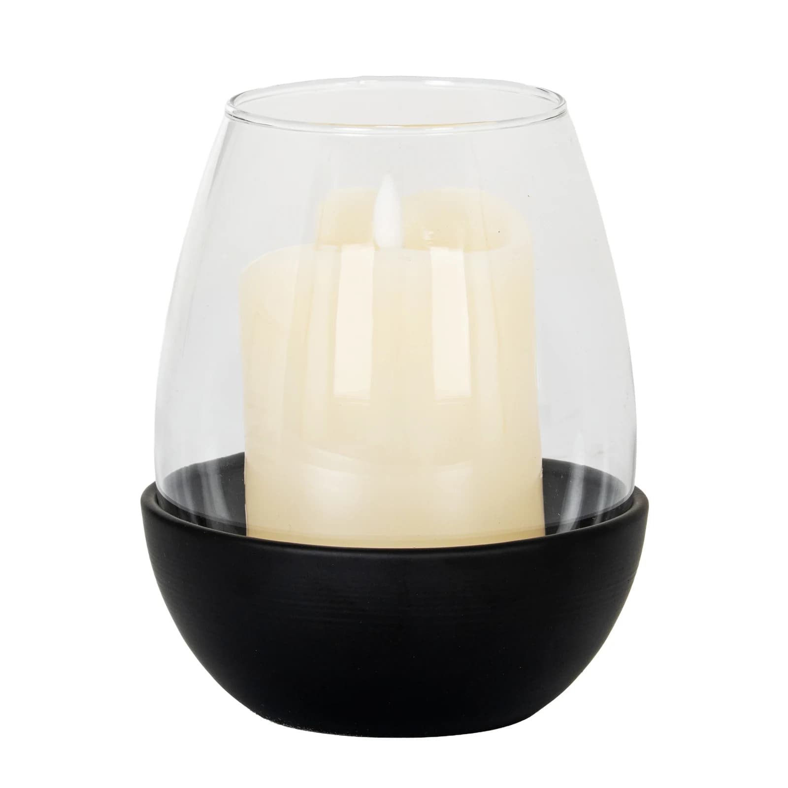 Neris Medium Candle Holder With Glass Goblet - Candles, photo 2 of 3
