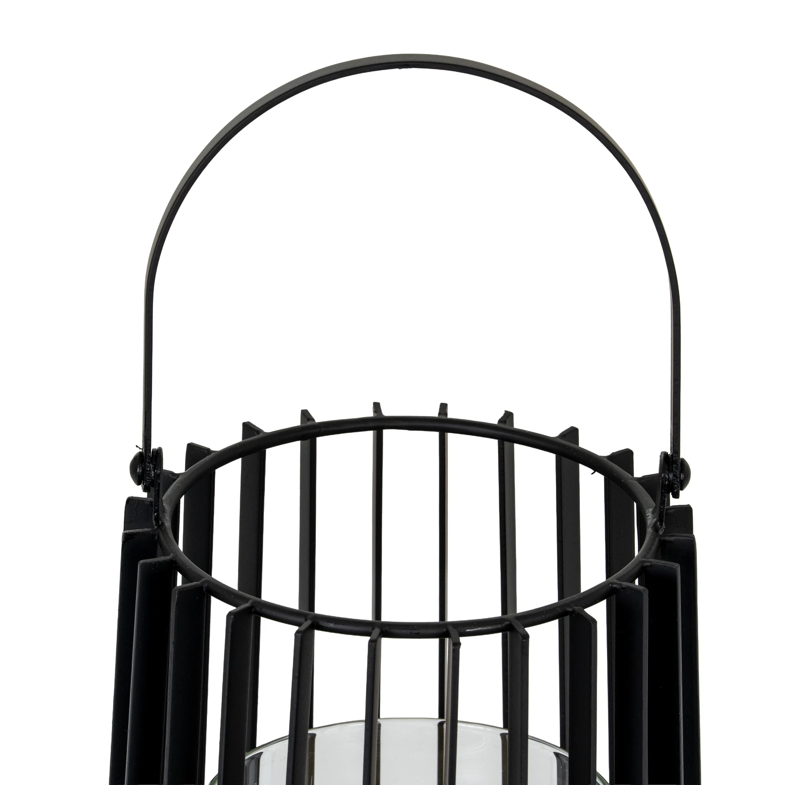Lynk Medium Lantern With Handle And Glass Candle Holder - Lanterns, photo 3 of 5