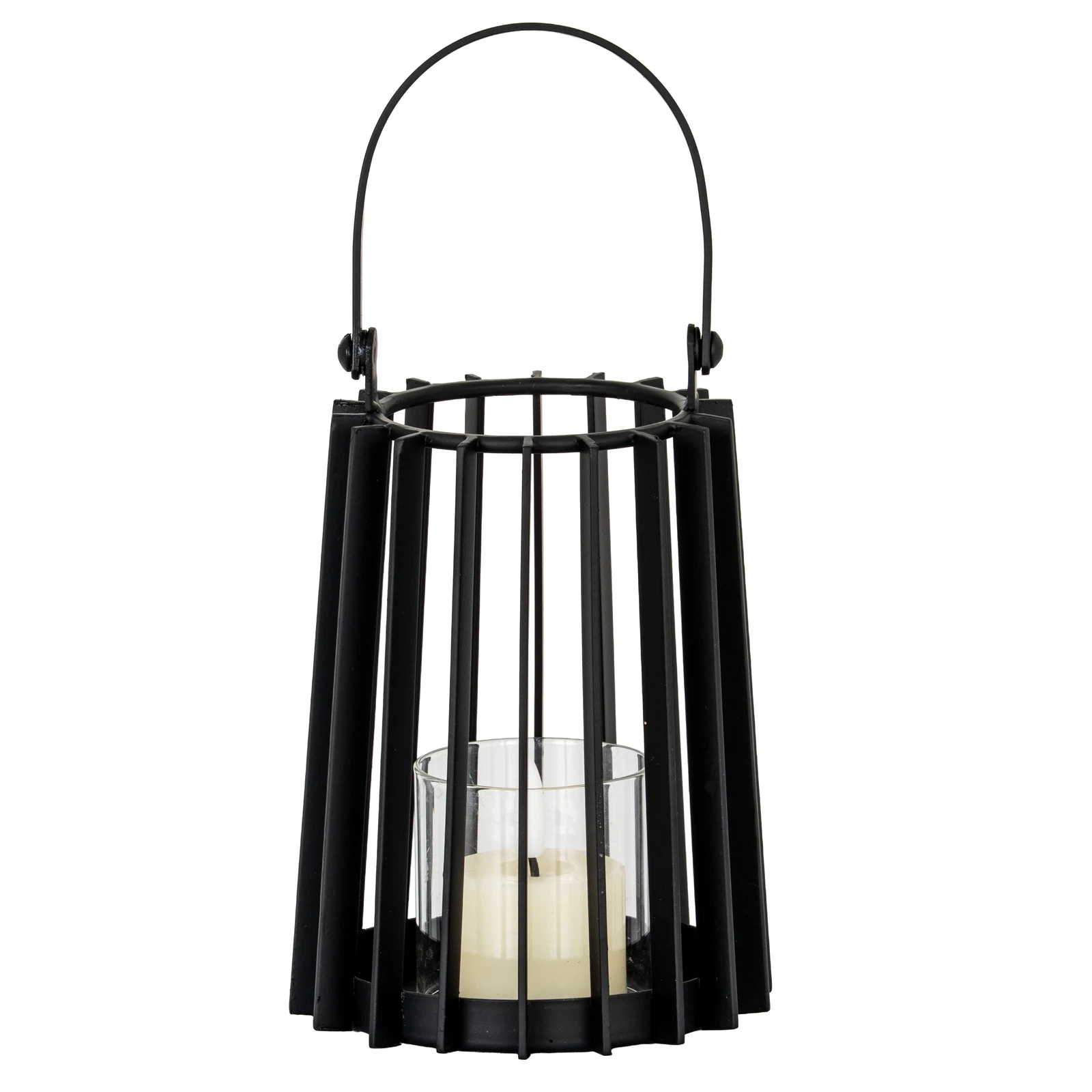 Lynk Small Lantern With Handle And Glass Candle Holder - Lanterns, photo 2 of 5