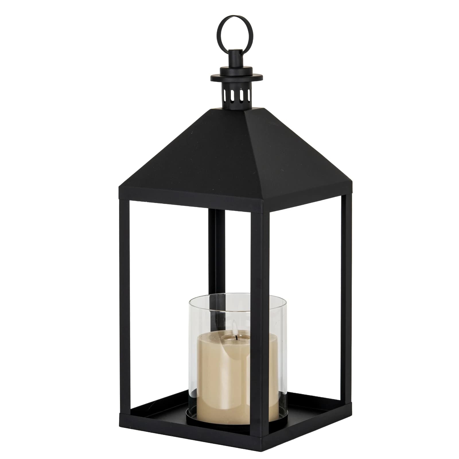 Astra Large Lantern With Glass Candle Holder - Lanterns, photo 2 of 5